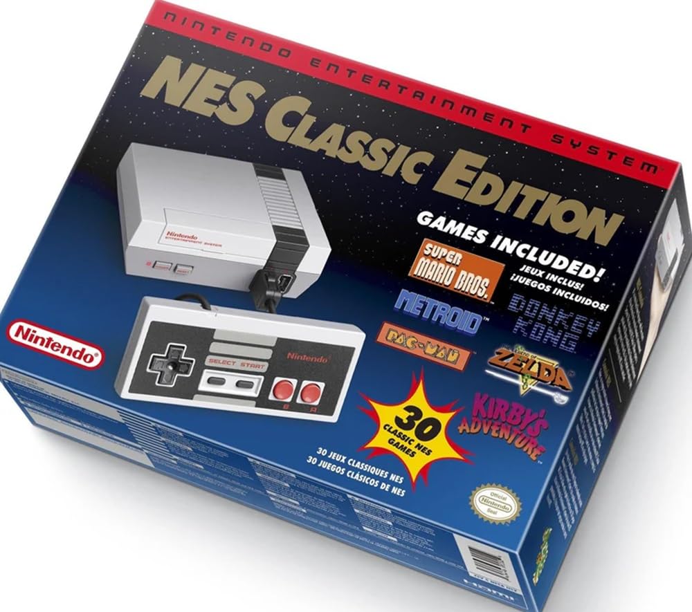Nintendo NES Classic Edition Mini Console with Controller - Retro Gaming System for Home Entertainment & Nostalgic Fun
