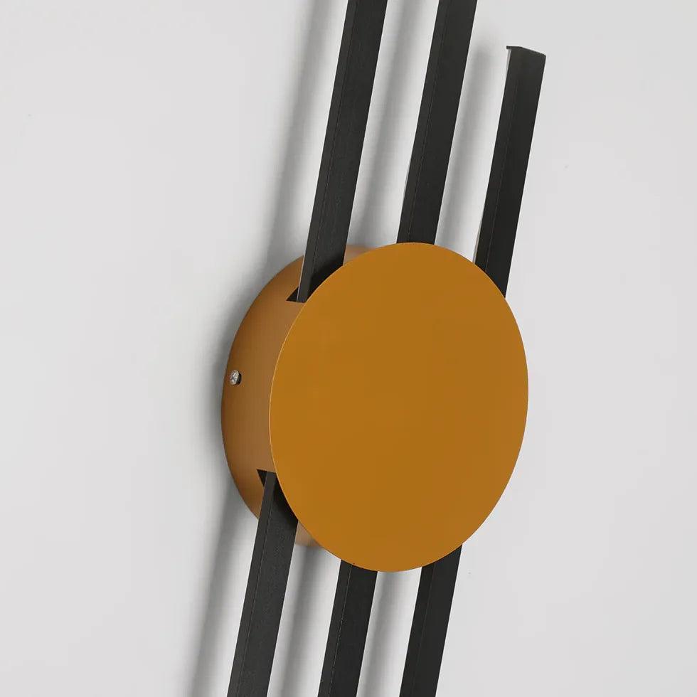 Modern Geometry LED Up and Down Wall Lights - Dimmable Indoor/Outdoor Lighting Fixtures for Bedroom, Living Room, Patio, and Staircase