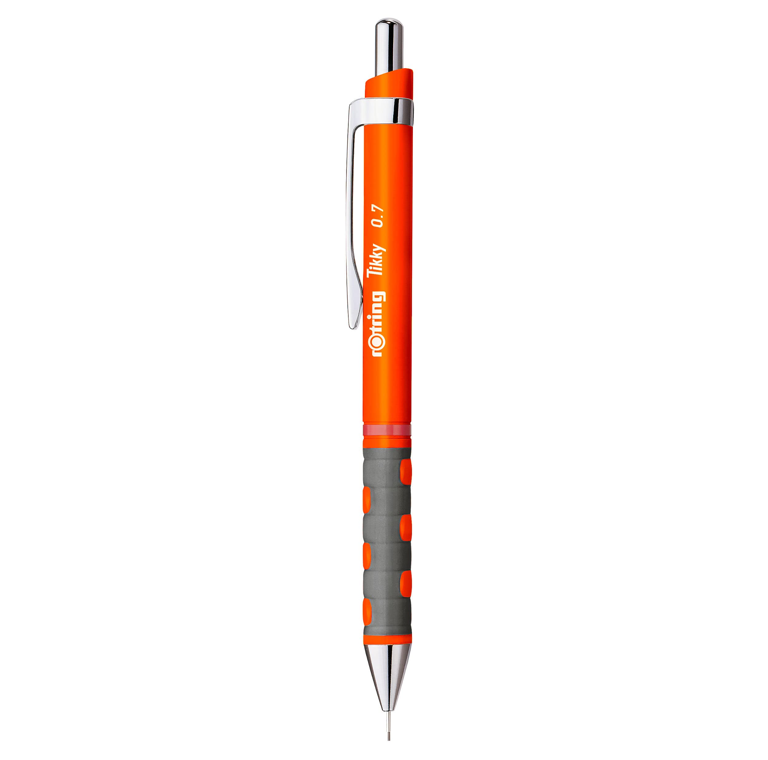 Rotring Tikky Mechanical Pencil - 0.7mm HB Lead - Neon Orange for School, Office & Technical Drawing | Durable Drafting Pencil for Architects, Engineers & Students