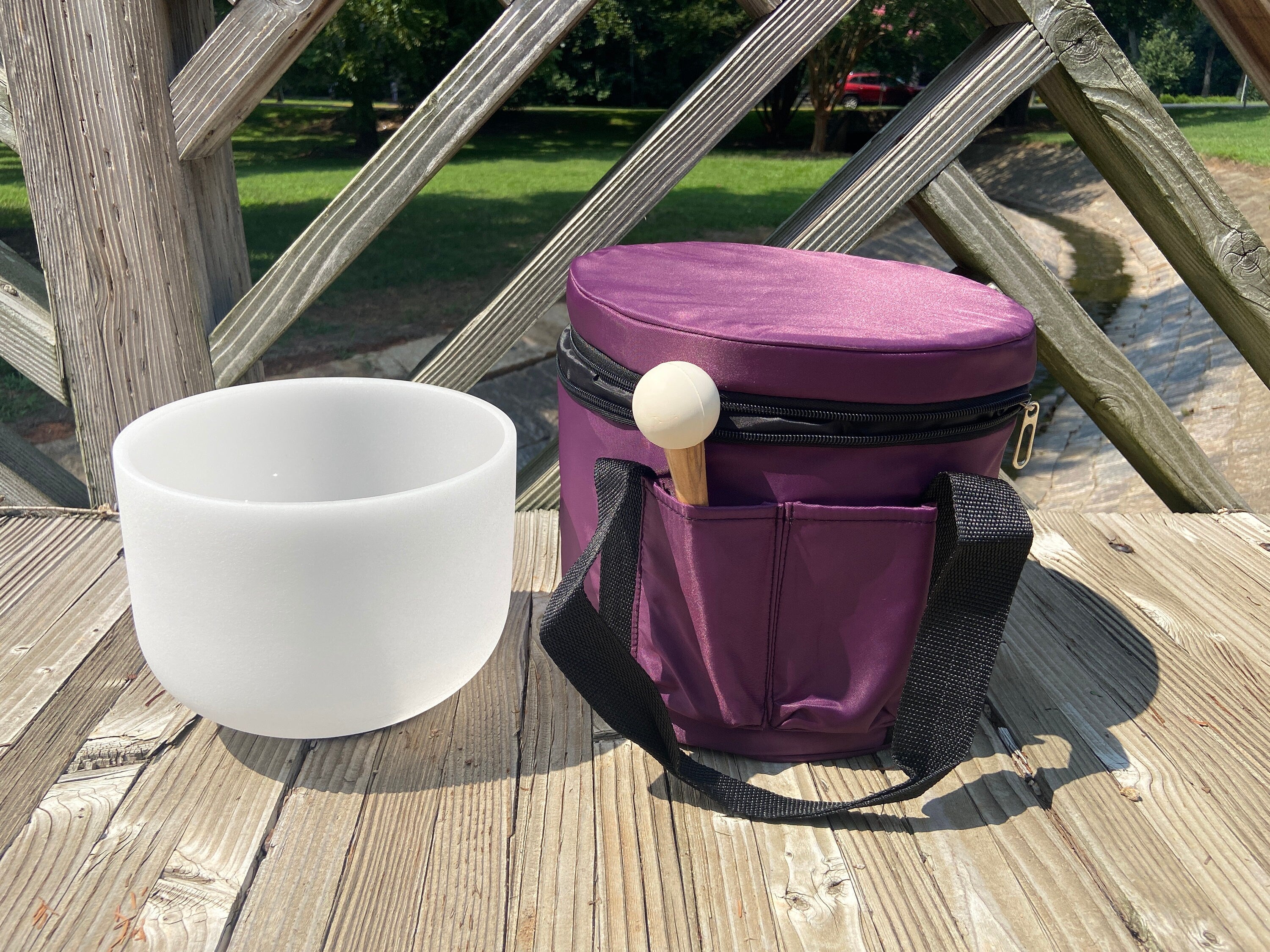 528Hz Gravity Bowl - Solfeggio Love Frequency Singing Bowl, 8” C Note for Sound Healing & Meditation, Includes Padded Carry Case, Striker, Mallet & O-Ring - Perfect for Yoga, Reiki & Chakra Balancing