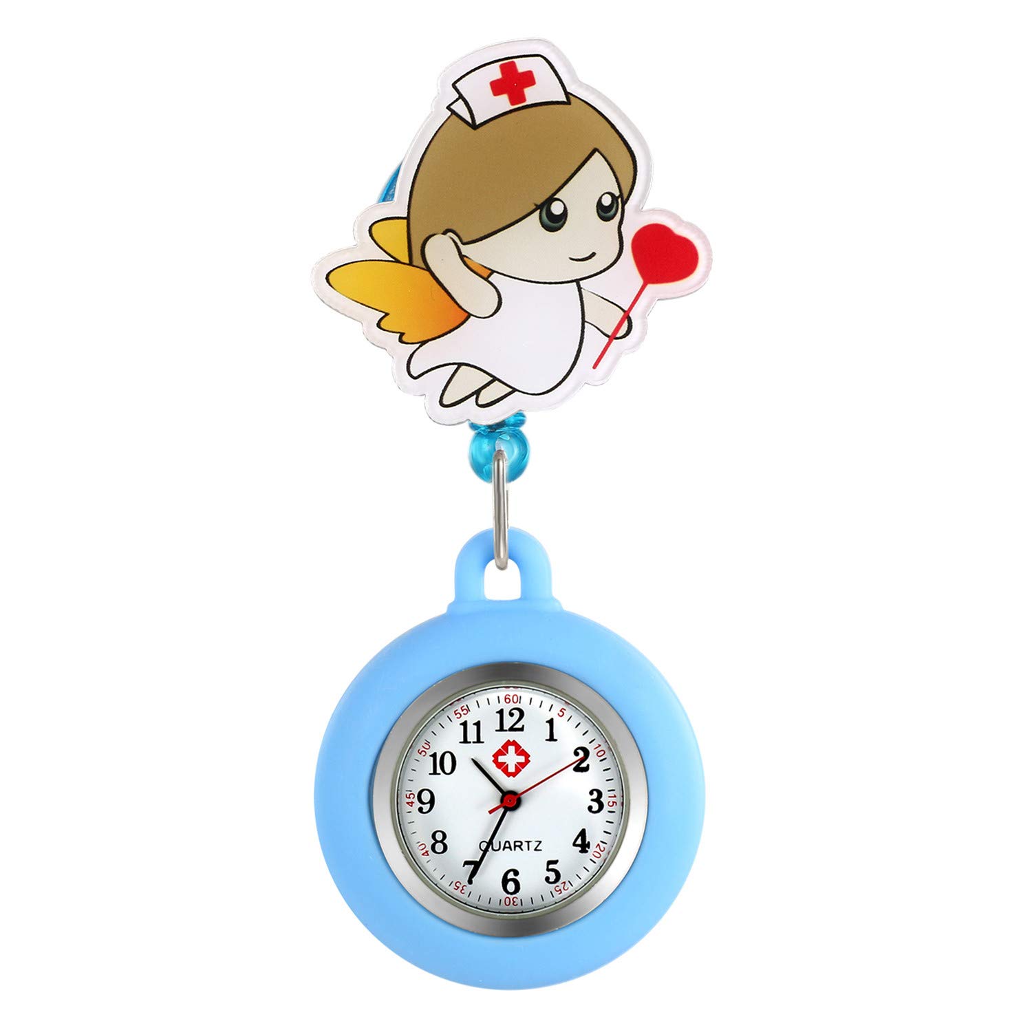 Nurse Watch for Women - Retractable Clip-on Stethoscope Badge for Medical Professionals | Perfect for Doctors & Nursing Shifts