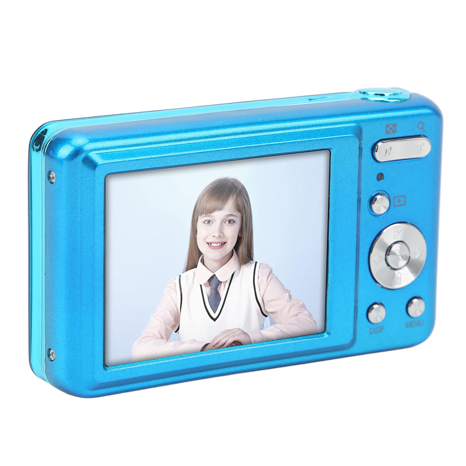 8x Zoom 48MP HD Mini Digital Camera for Kids & Beginners - 2.7in Compact Travel Camera with Auto Focus (Blue) | Perfect for Family Outings, School Projects & Vacation Photography