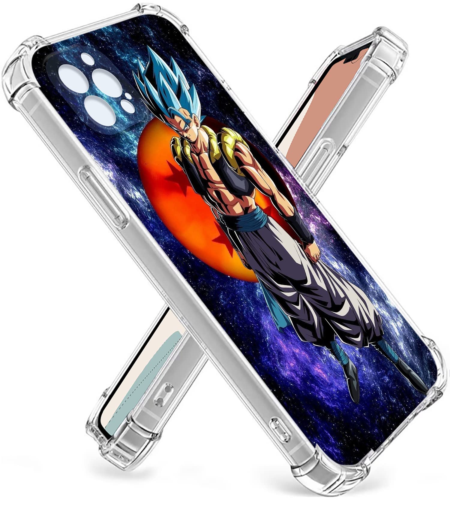 Flysoo Anime Phone Case for iPhone 13 Pro (6.1 Inch) - Cute Japanese Cartoon Character Protective Cover - Perfect for Anime Fans, Cosplay & Daily Use