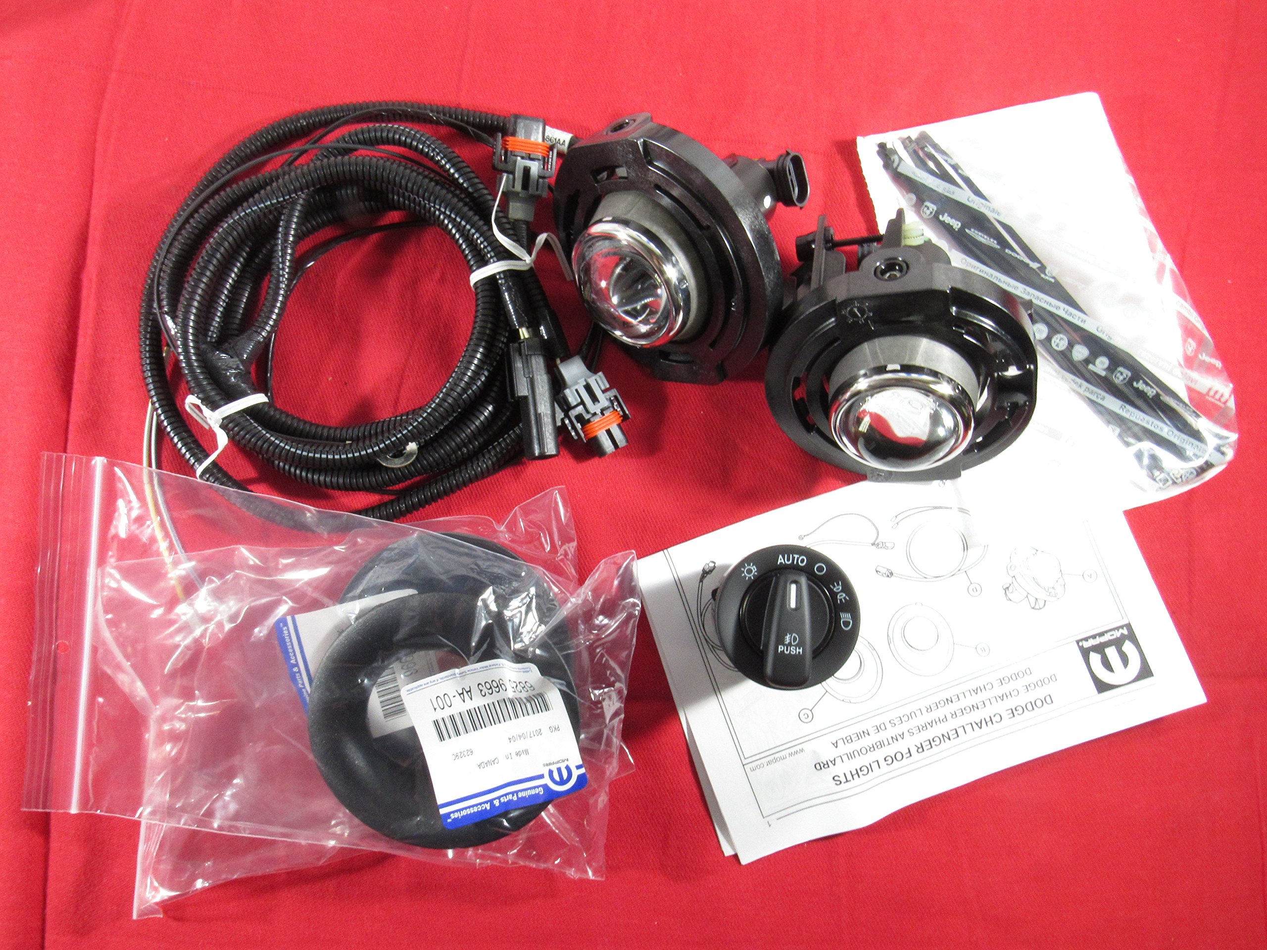 Mopar 82214426 Fog Lights Complete Kit - OEM Replacement for Enhanced Visibility in Foggy & Low-Light Conditions