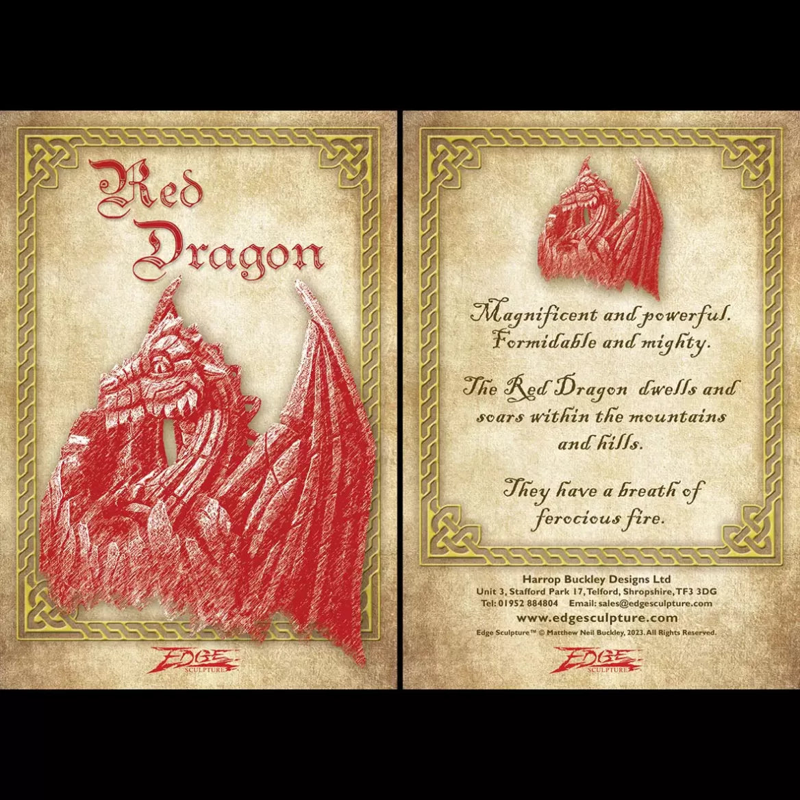 Edge Sculpture Red Dragon Egg - Handcrafted Home Decor for Fantasy & Medieval Themed Rooms - Perfect for Bookshelves, Desktops, and Gift Giving