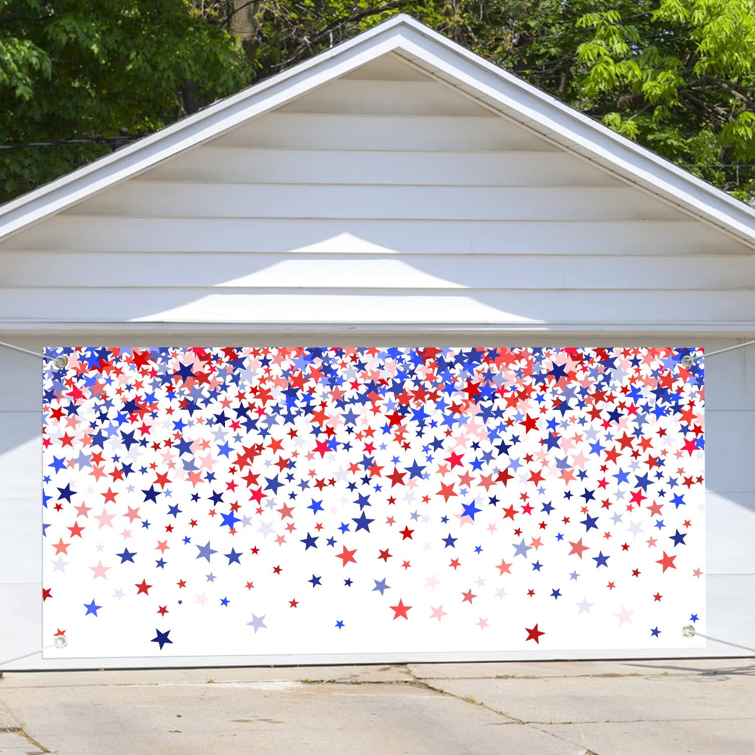 7X16ft Custom Garage Door Banner - Personalized Holiday & Party Decor for Christmas, Easter, Independence Day, Birthdays - Perfect for Outdoor Celebrations & Event Backdrops