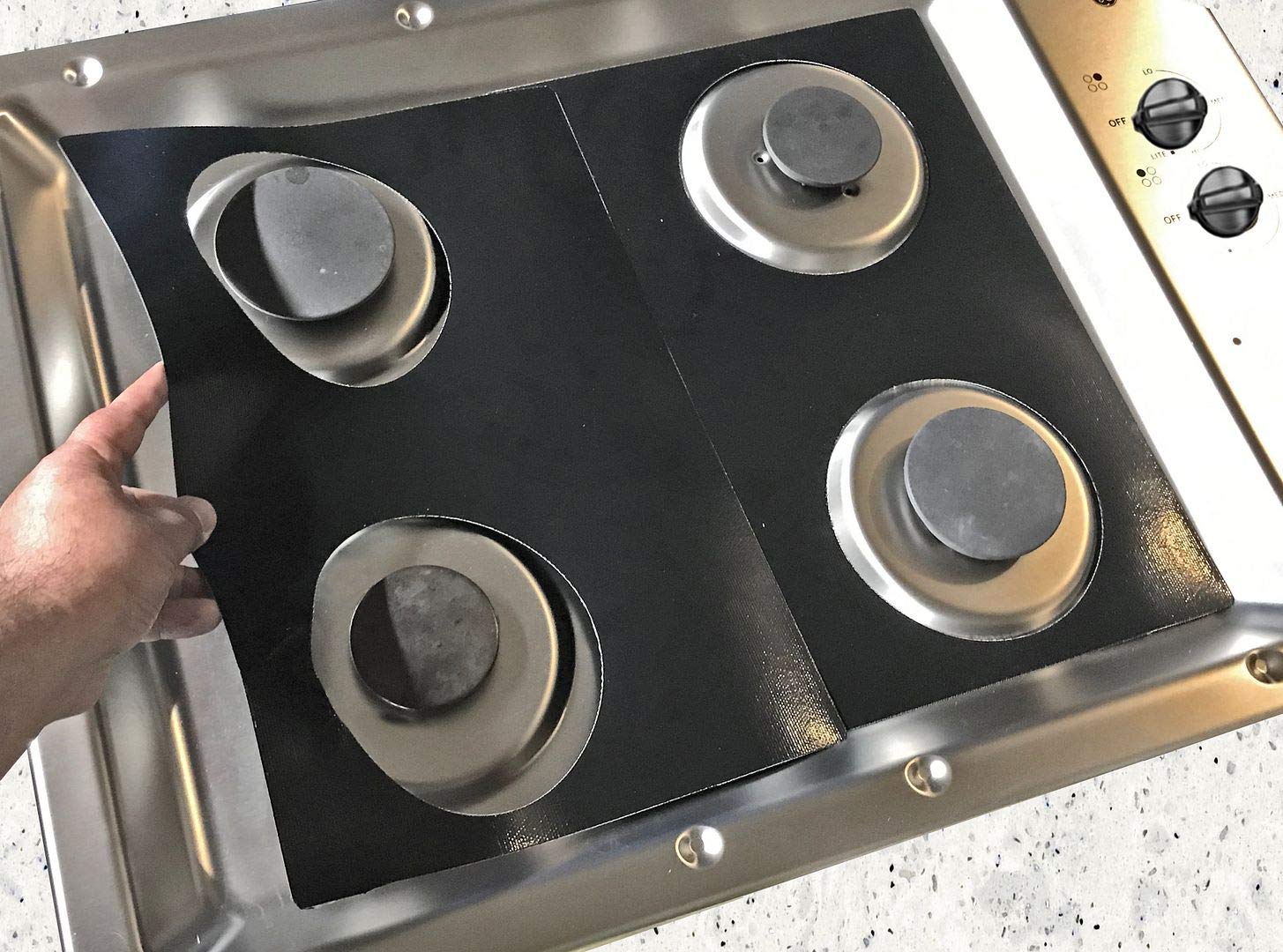 Premium Plus Stove Protectors for GE Gas Cooktop Model JGP3030DL1WW | Custom Cut Stove Liner | Heat & Scratch Resistant | Easy to Clean | Made in USA | Perfect for Kitchen Safety & Countertop Protection