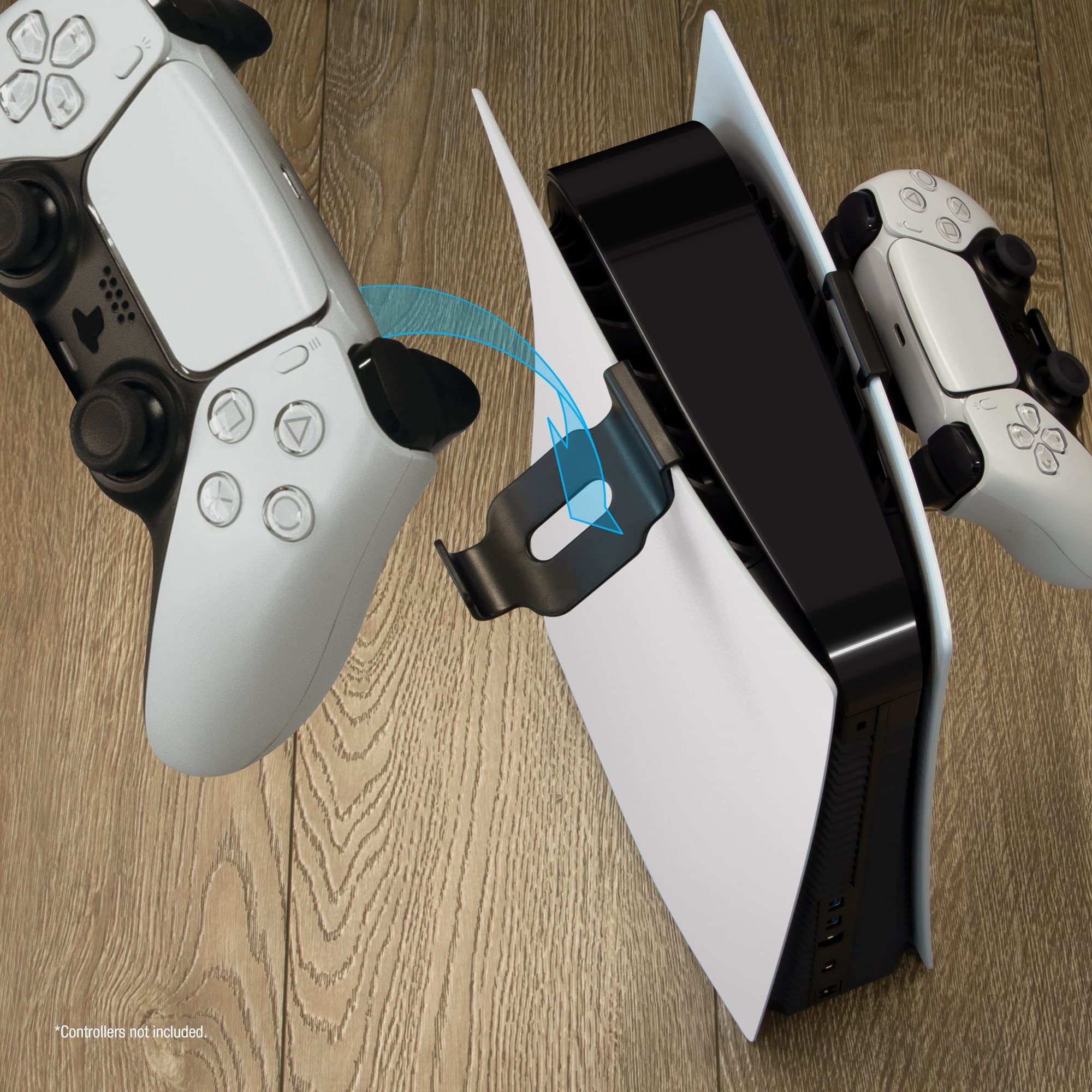 PS5™ & Xbox Series X/S Controller Holder with Headset Stand - DualSense & Xbox Series X/S Compatible (2-Pack) - Armor 3 - Perfect Gaming Setup for Console Accessories Organization