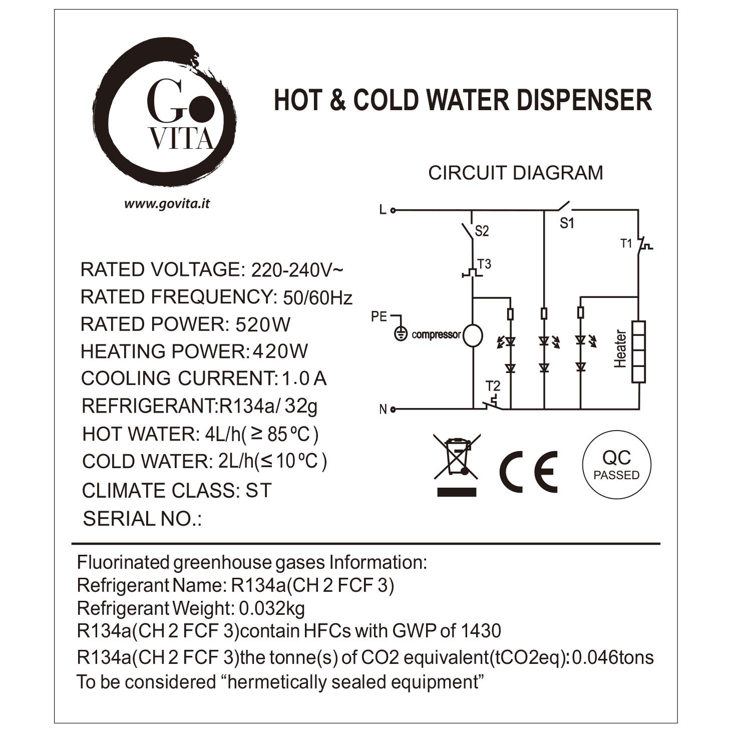Cold and Hot Water Dispenser with Mini Beverage Fridge - Slim 2 Design for Home, Office, or Commercial Use - Perfect for Coffee Shops, Restaurants, and Events