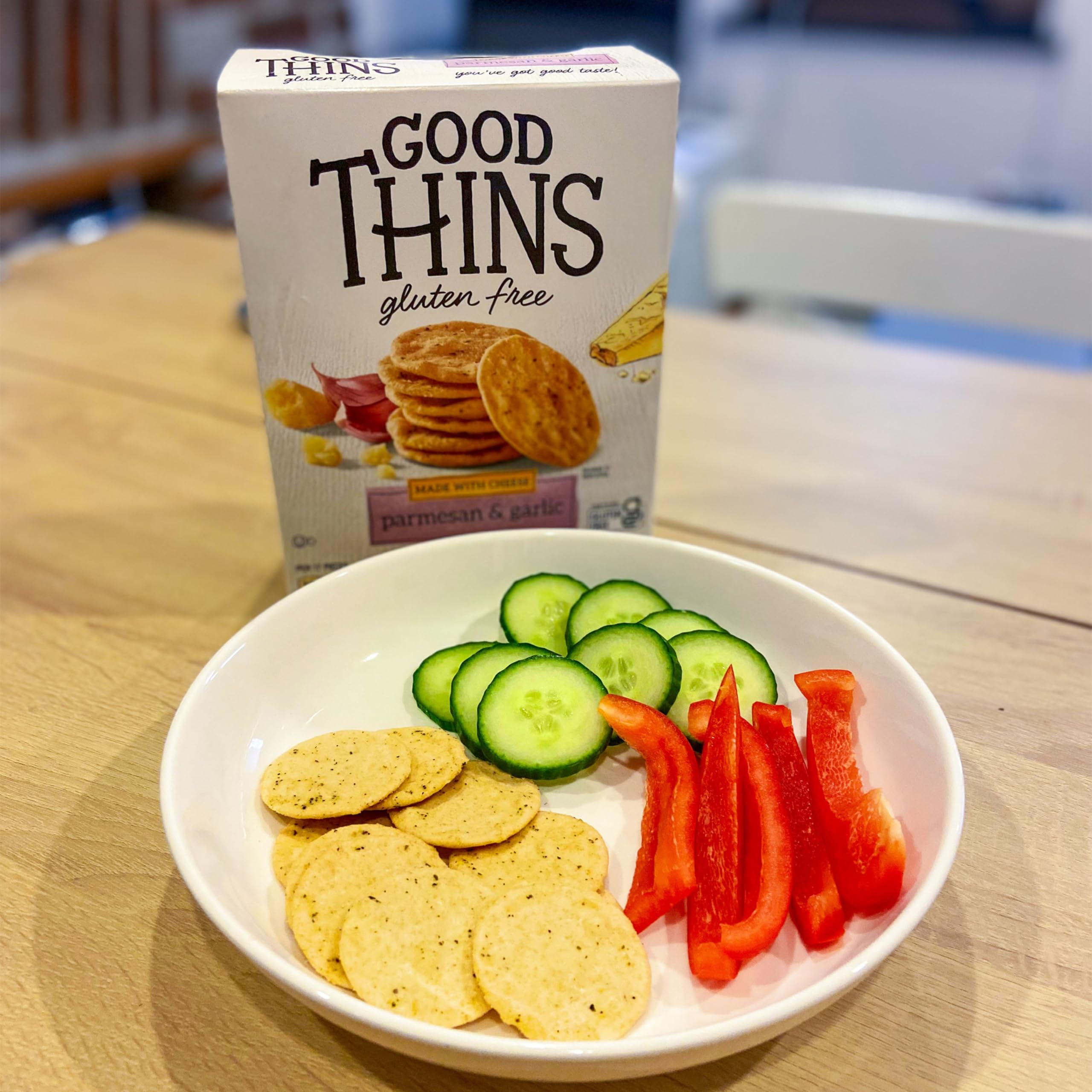 Gluten Free Parmesan & Garlic Rice & Cheese Snacks - 6 Pack (3.5 oz Each) | Bulk Healthy Crackers for Parties, School Lunches & On-the-Go Snacking