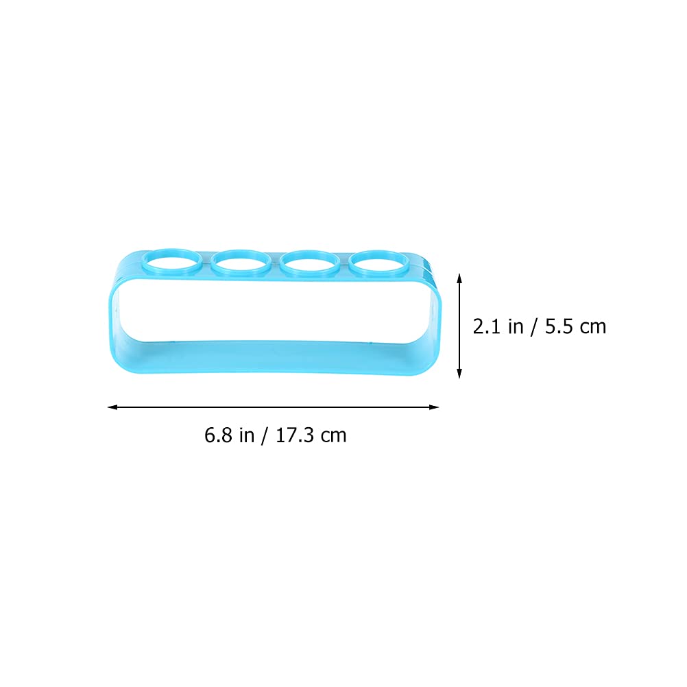 3pcs Plastic Test Tube Rack for Kids Science Experiments - Durable Test Tube Holder Stand with Storage Shelf for School Labs, Home Science Kits & STEM Education Projects