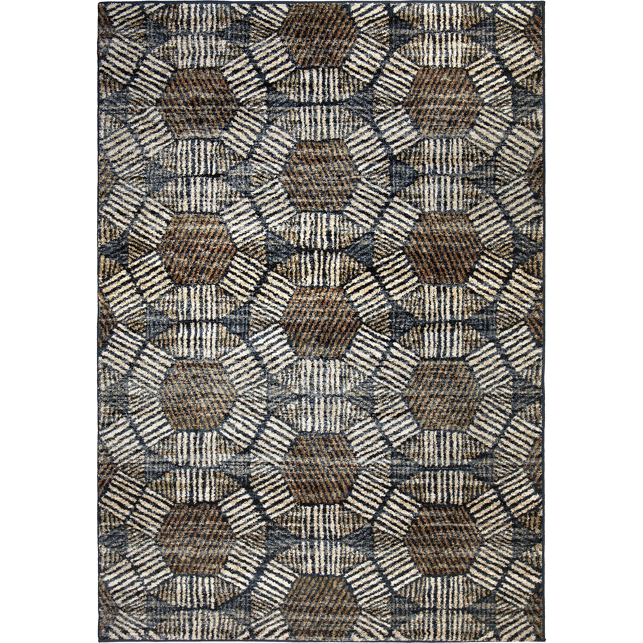 Orian Rugs Olympia Composed Area Rug - Soft Modern Non-Slip Living Room Carpet for Home Decor, Bedroom & Office