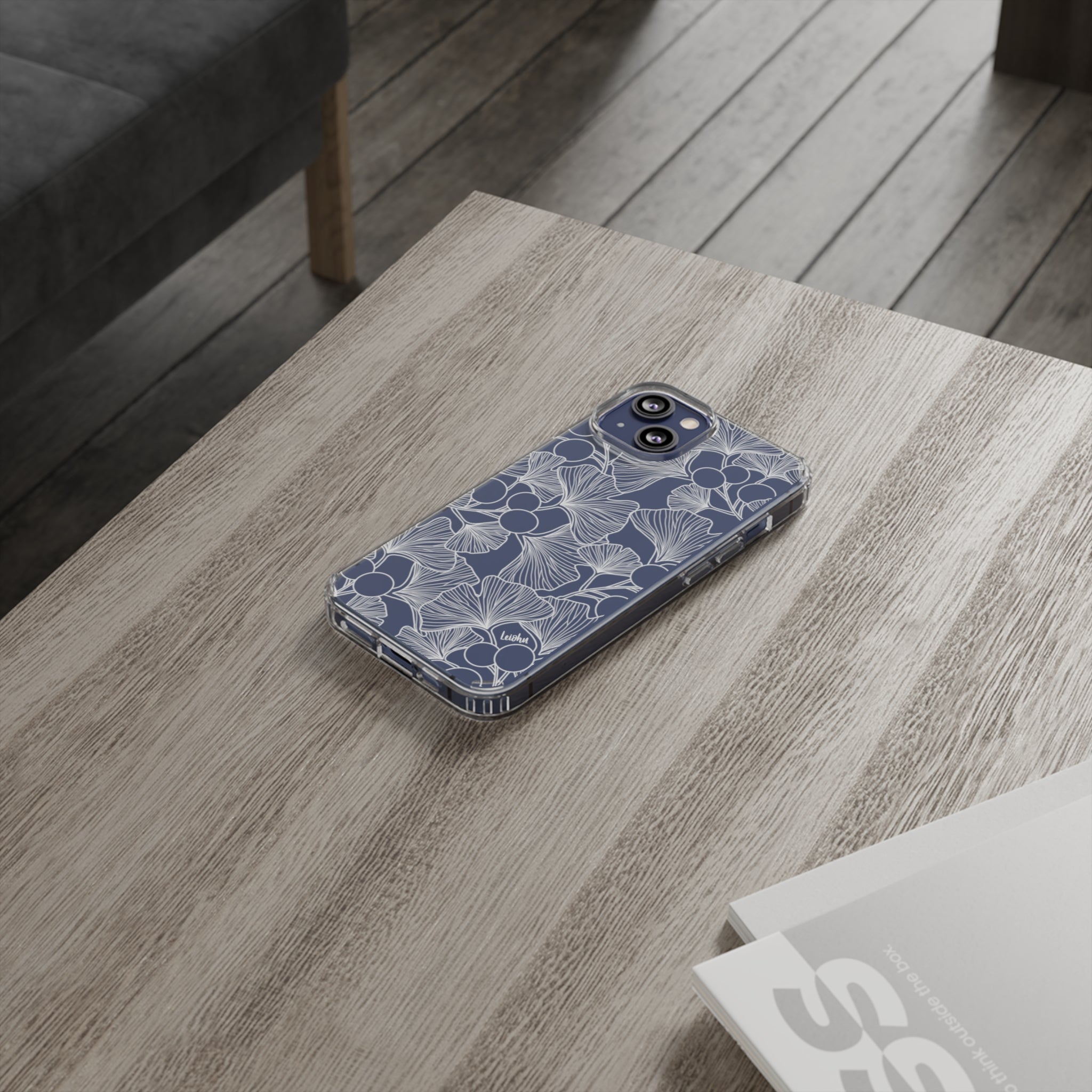 Premium Gingko Clear Phone Case - Slim Protective Cover for iPhone & Samsung - Perfect for Everyday Use, Travel & Outdoor Activities