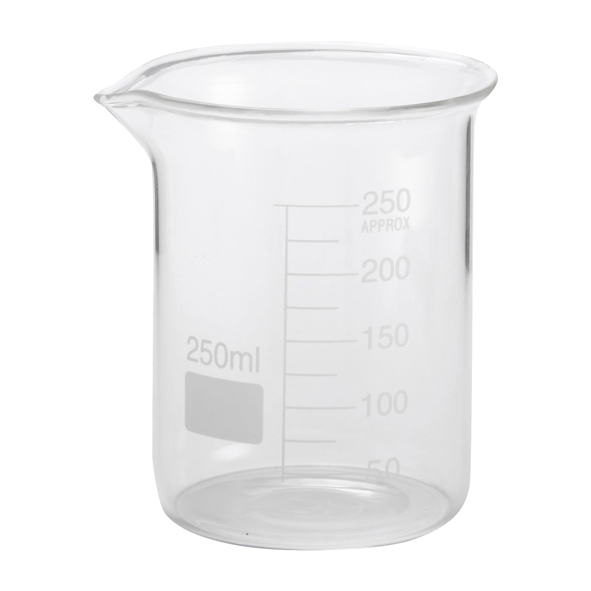 American Metalcraft GBE8 Chemistry Beaker, 8.5 oz - Premium Borosilicate Glass Lab Beaker for Science Experiments, Home Chemistry, and School Laboratory Use