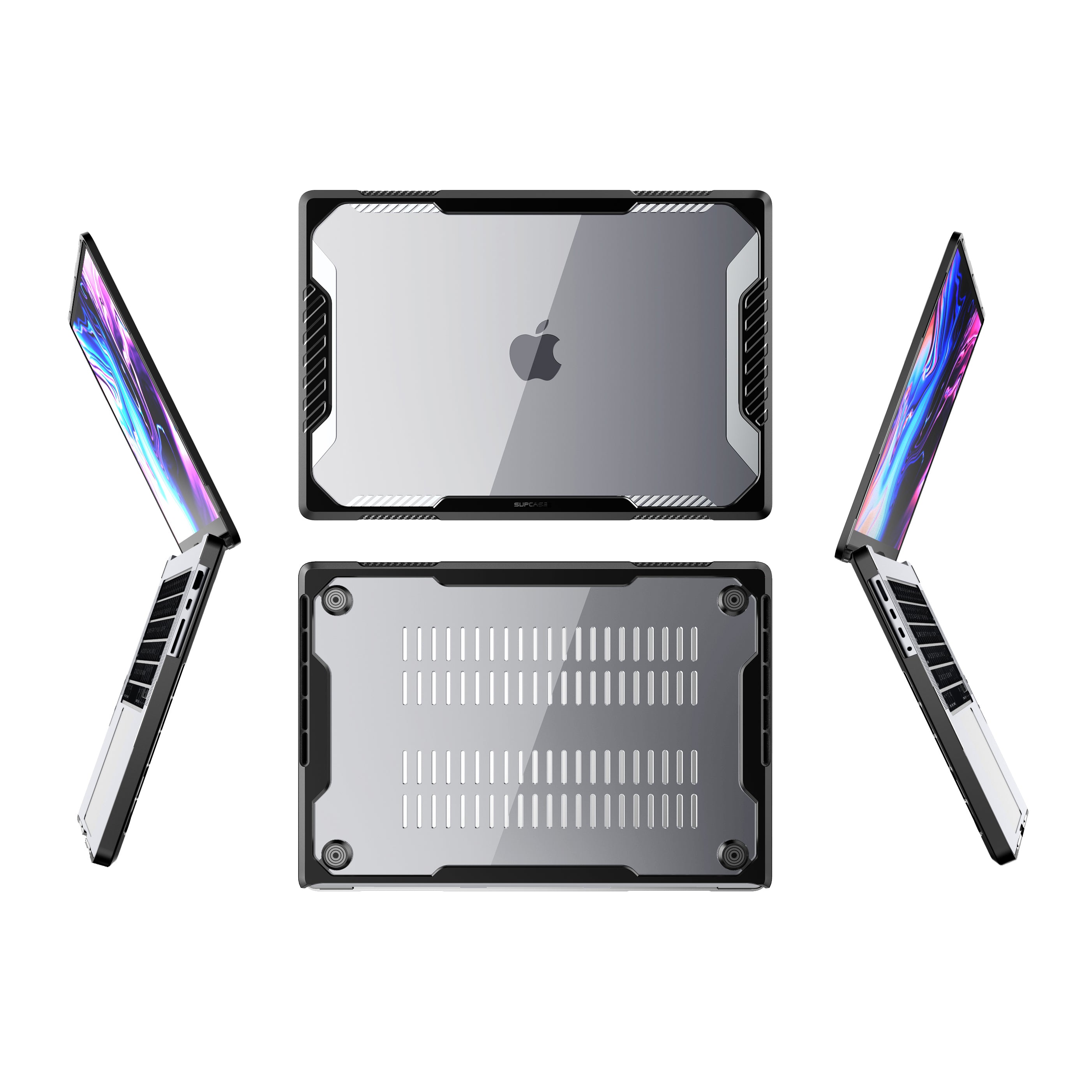 MacBook Pro 14 inch (2021/2023) Protective Case - Unicorn Beetle Series Shockproof Cover in Black | Perfect for Work, Travel & Everyday Use