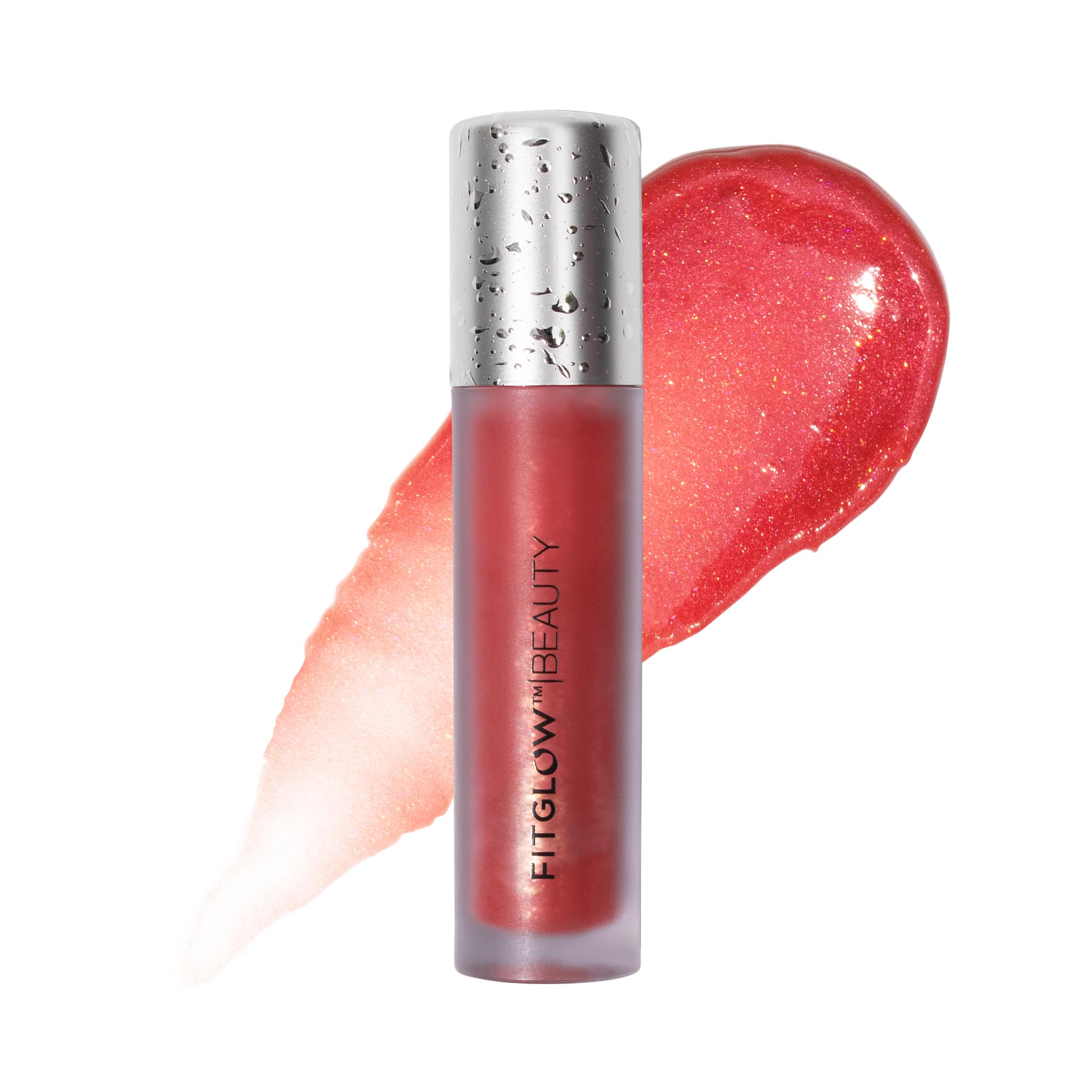 FITGLOW Beauty Vegan Lip Color Serum - Juice Sheer Cherry Tint | Cruelty-Free, Woman-Owned Clean Beauty Lip Treatment | Hydrating Lip Stain for Everyday Wear & Special Occasions