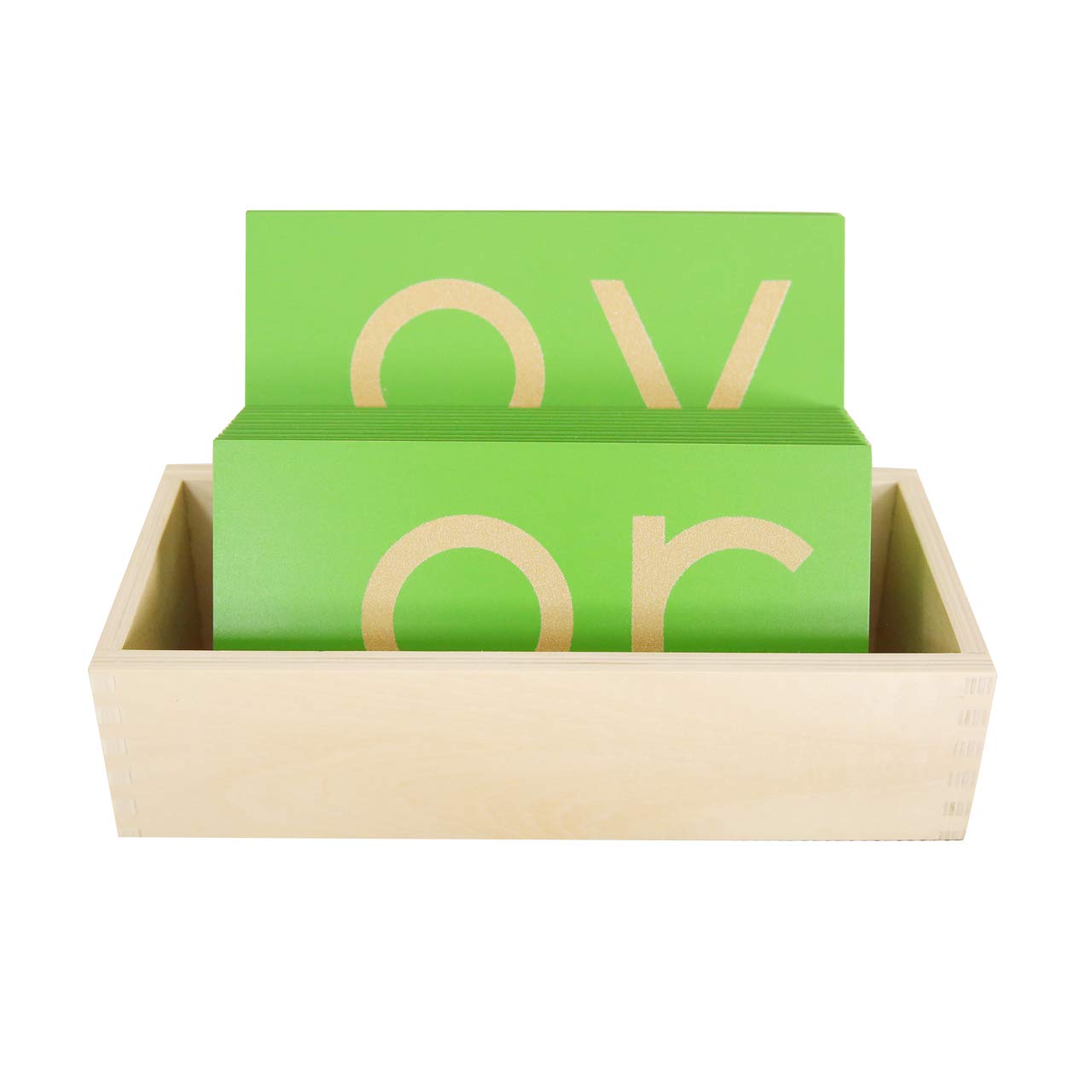 Montessori Lower Case Double Sandpaper Letters Storage Box - Empty Organizer for Kids Learning Tools | Perfect for Classroom, Homeschool & Early Childhood Education