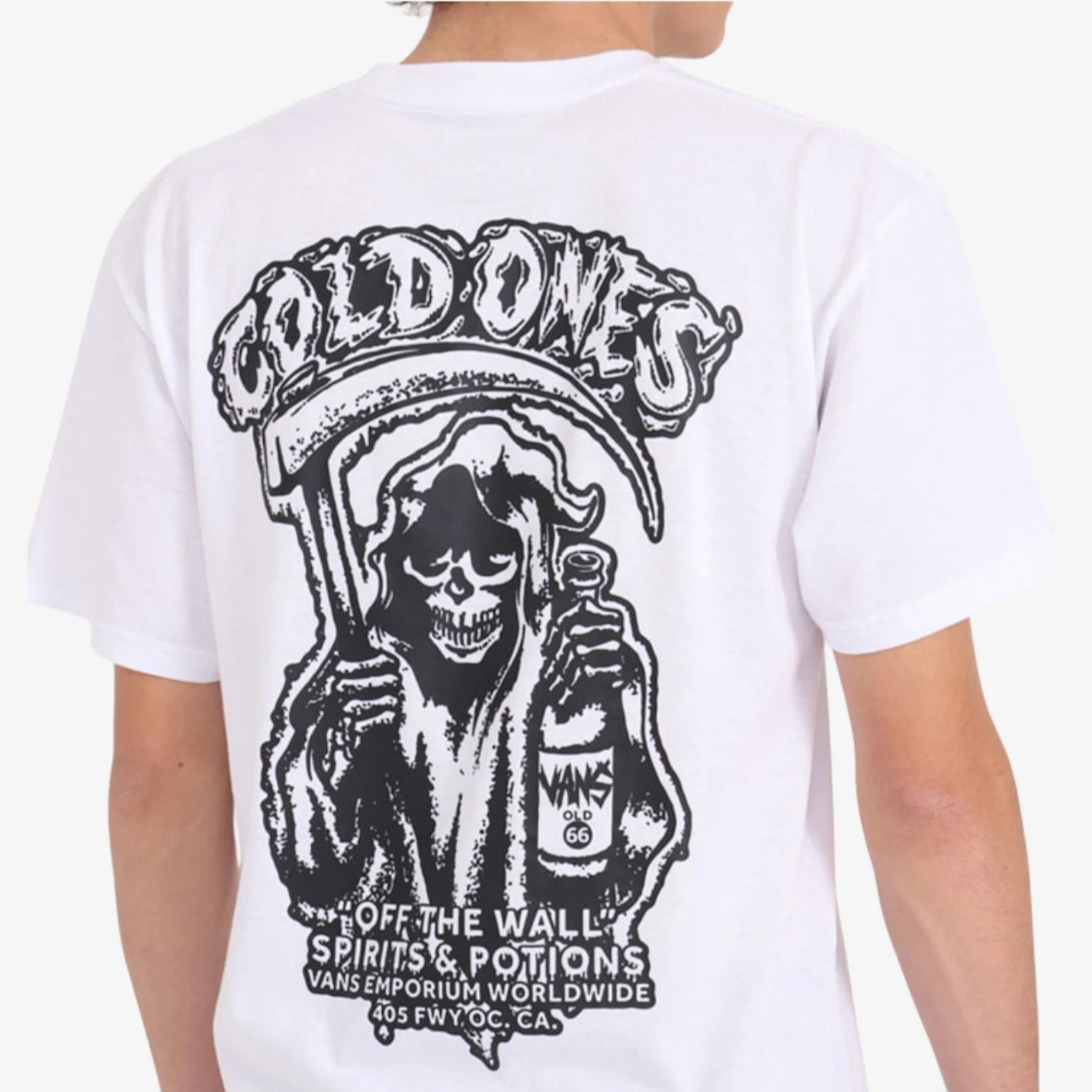 Vans Spirit World SS White T-Shirt - Men's Graphic Tee for Casual Wear, Street Style & Skateboarding