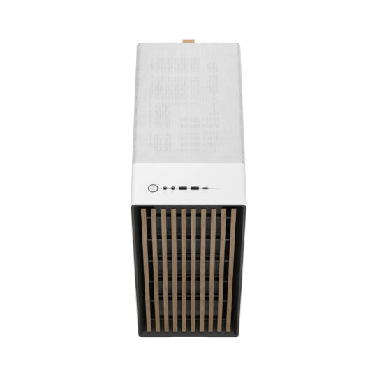 Fractal Design North ATX Mid Tower PC Case - Tempered Glass Side Panel, Chalk White | Compact & Stylish Gaming Case for High-Performance Builds, Perfect for Home & Office Setups