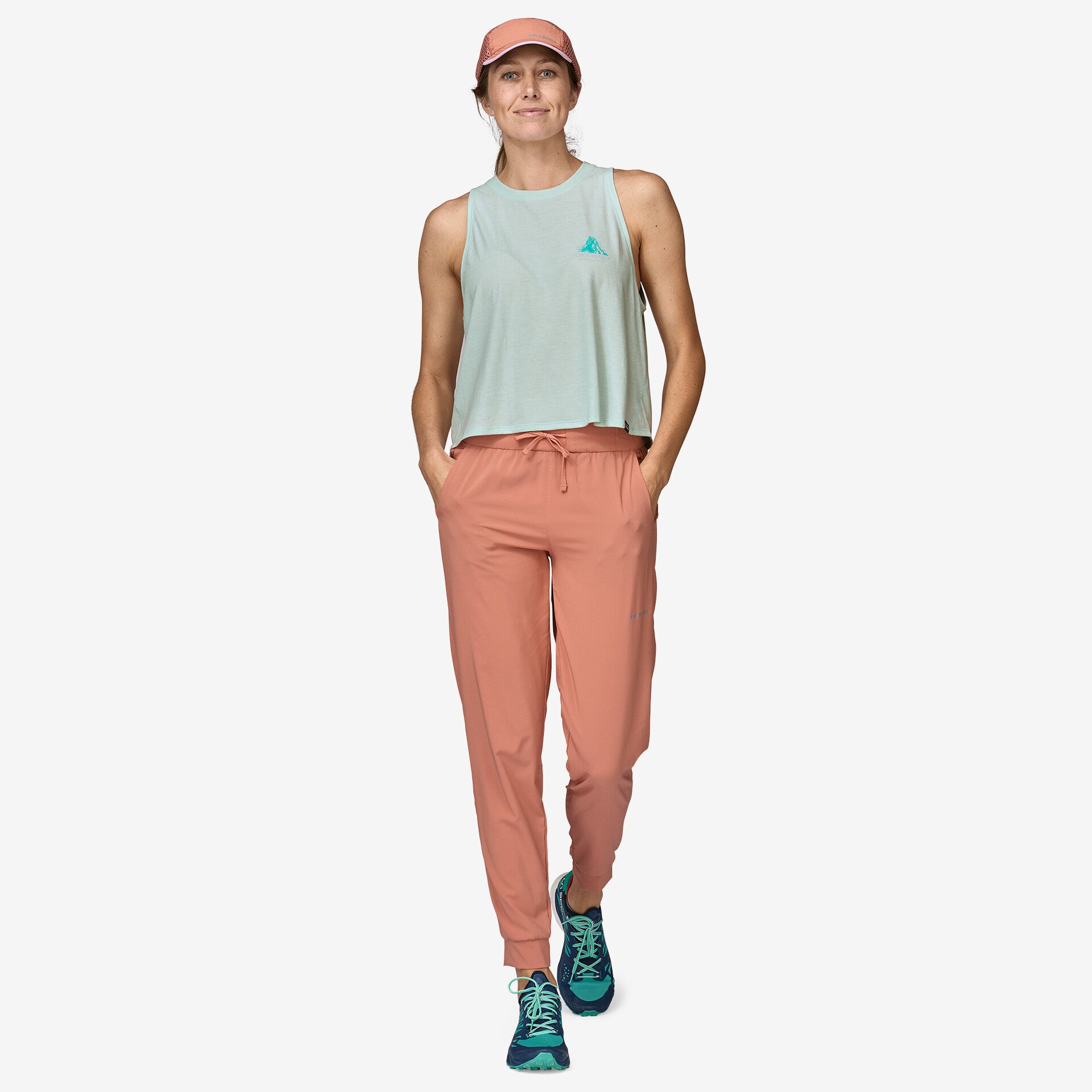 Women's Capilene® Cool Trail Cropped Tank Top - Breathable Quick-Dry Hiking & Running Shirt for Outdoor Adventures