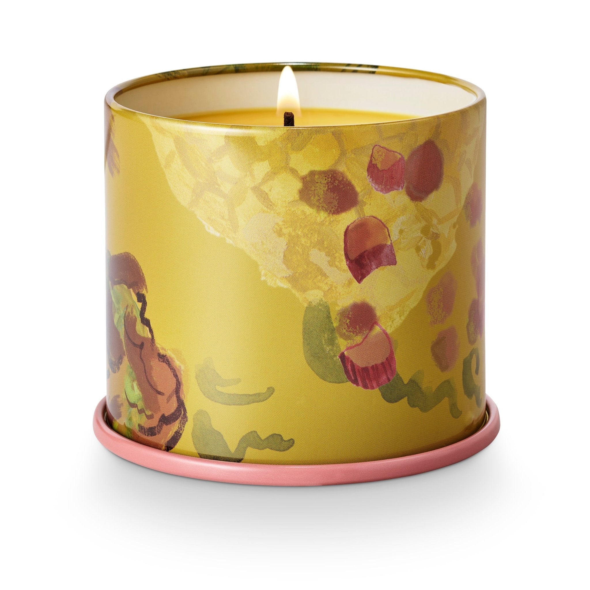 Rhubarb Honey Scented Tin Candle - Aromatherapy Soy Wax Candle for Home, Bathroom & Relaxation - Perfect Gift for Mother's Day & Housewarming