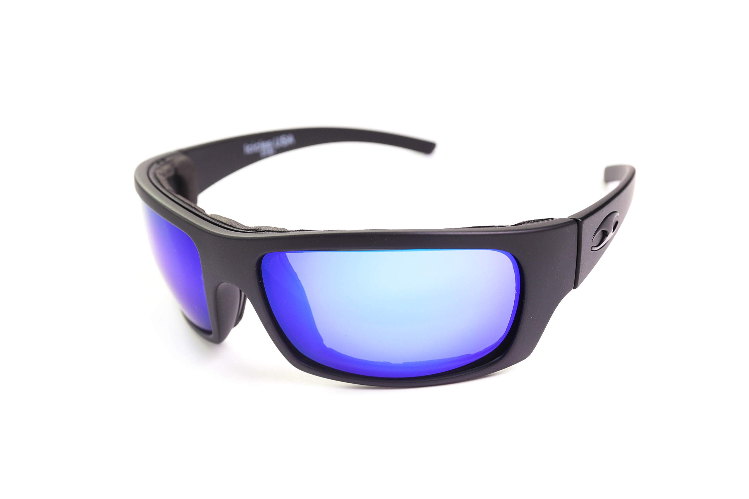 Stinger Matte Black Biker Sunglasses for Men & Women - Polarized UV Protection Motorcycle Riding Glasses - Perfect for Cycling, Driving, and Outdoor Sports
