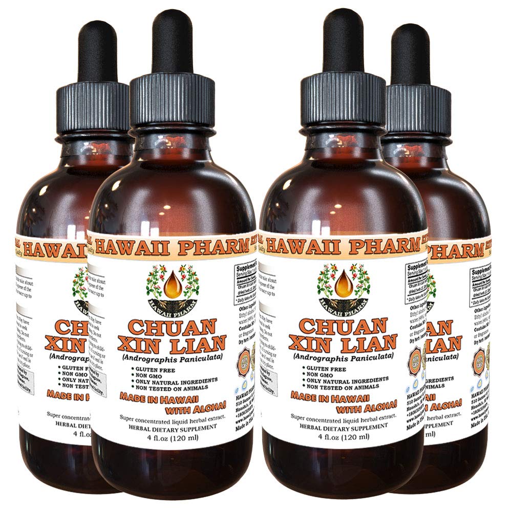 Andrographis Paniculata Liquid Extract (Chuan Xin Lian) - 4x4 oz Herbal Supplement for Immune Support & Wellness - Perfect for Cold Season, Travel & Daily Health Maintenance