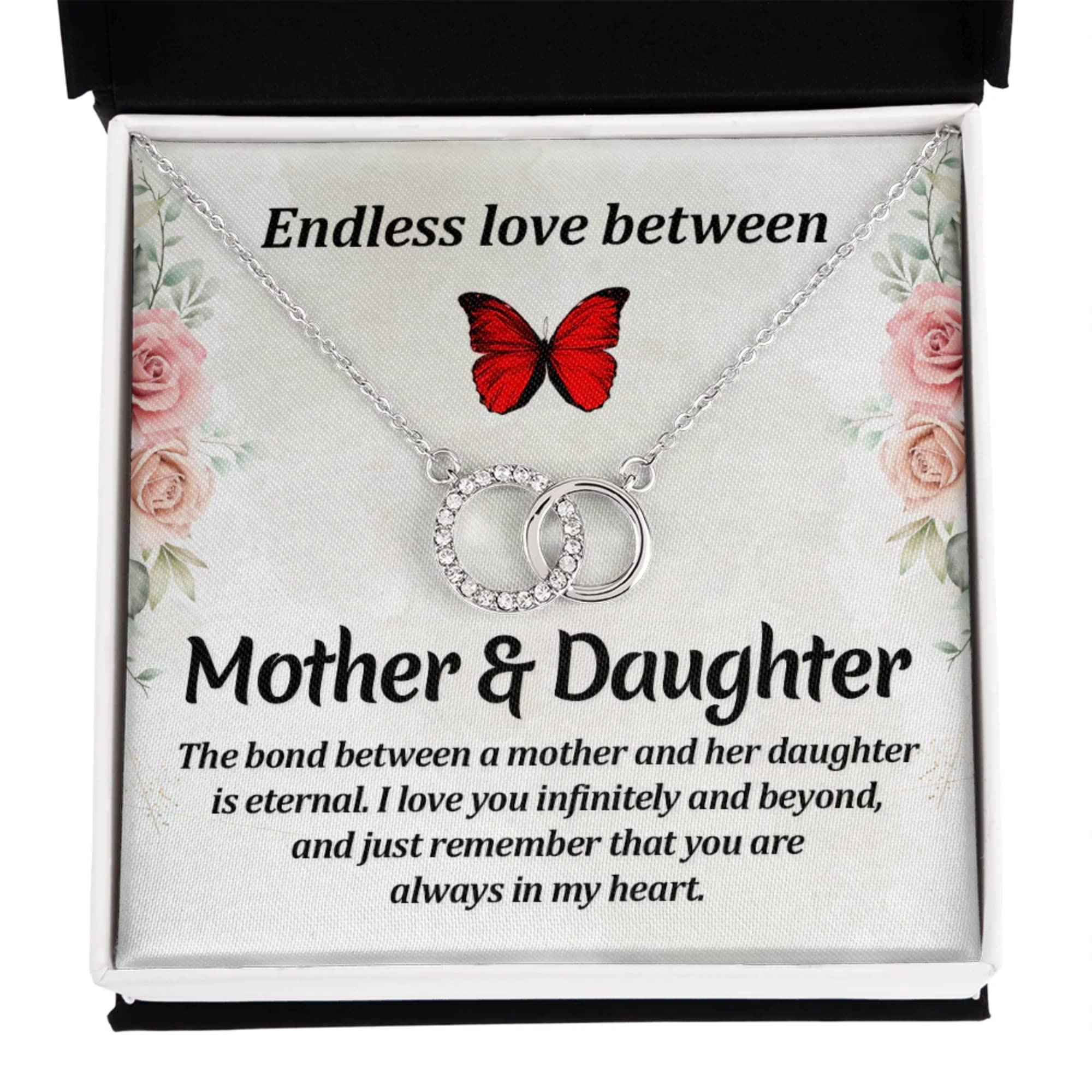 Mother Daughter Necklace Set - Circle Pendant Gift for Women & Girls | Graduation, Birthday, Wedding & Christmas Jewelry Present | Perfect for Mother's Day, Daughter's Special Occasions & Family Bonding Moments