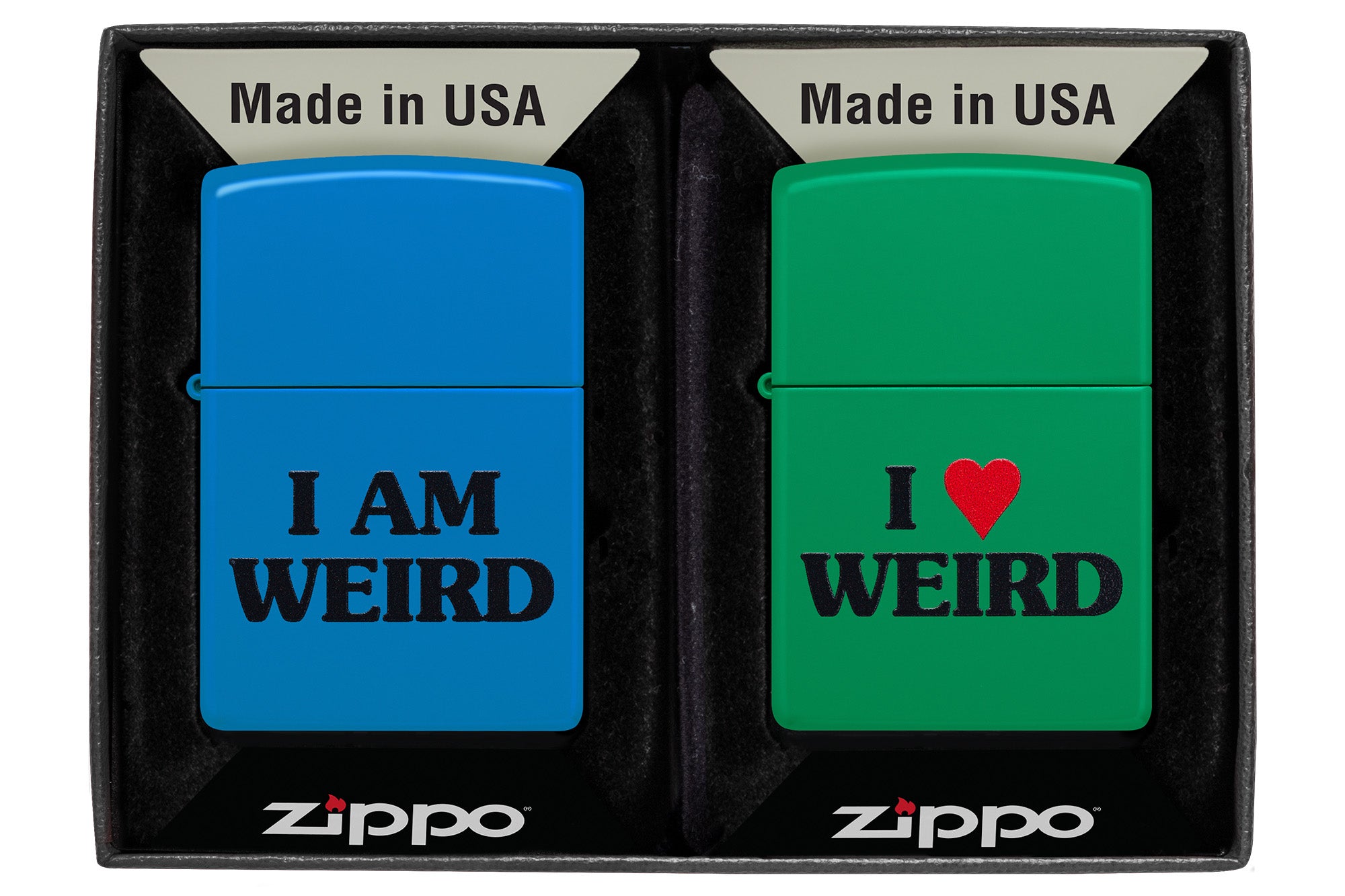 Love is Weird Novelty Lighter Set - Unique Funny Lighters for Gifts, Parties & Everyday Use - Perfect for Camping, BBQs, Candles & Home Decor