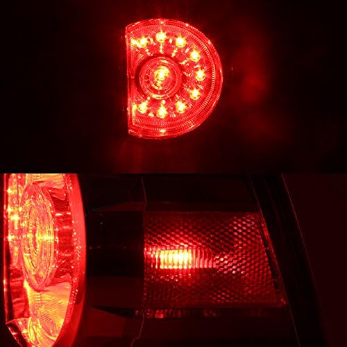 AKKON Dark Red LED Tail Lights Brake Lamps Pair for 2005-2015 Toyota Tacoma - Left & Right Replacement - Perfect for Off-Roading & Night Driving Safety