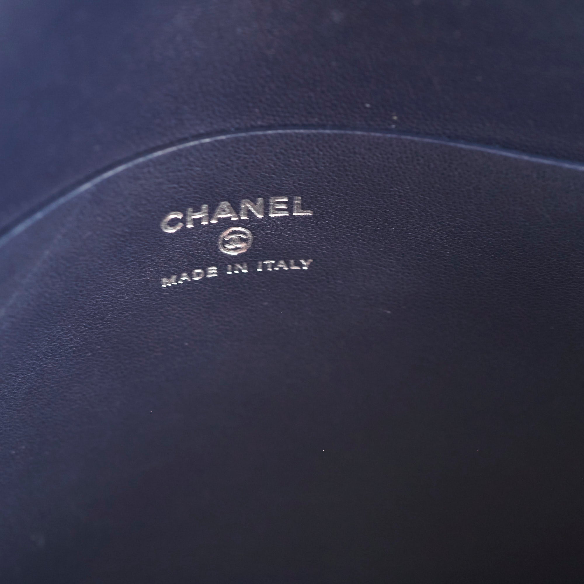 Chanel Navy Blue Leather Envelope Clutch Bag for Women - Elegant Evening Purse for Parties, Weddings & Special Occasions