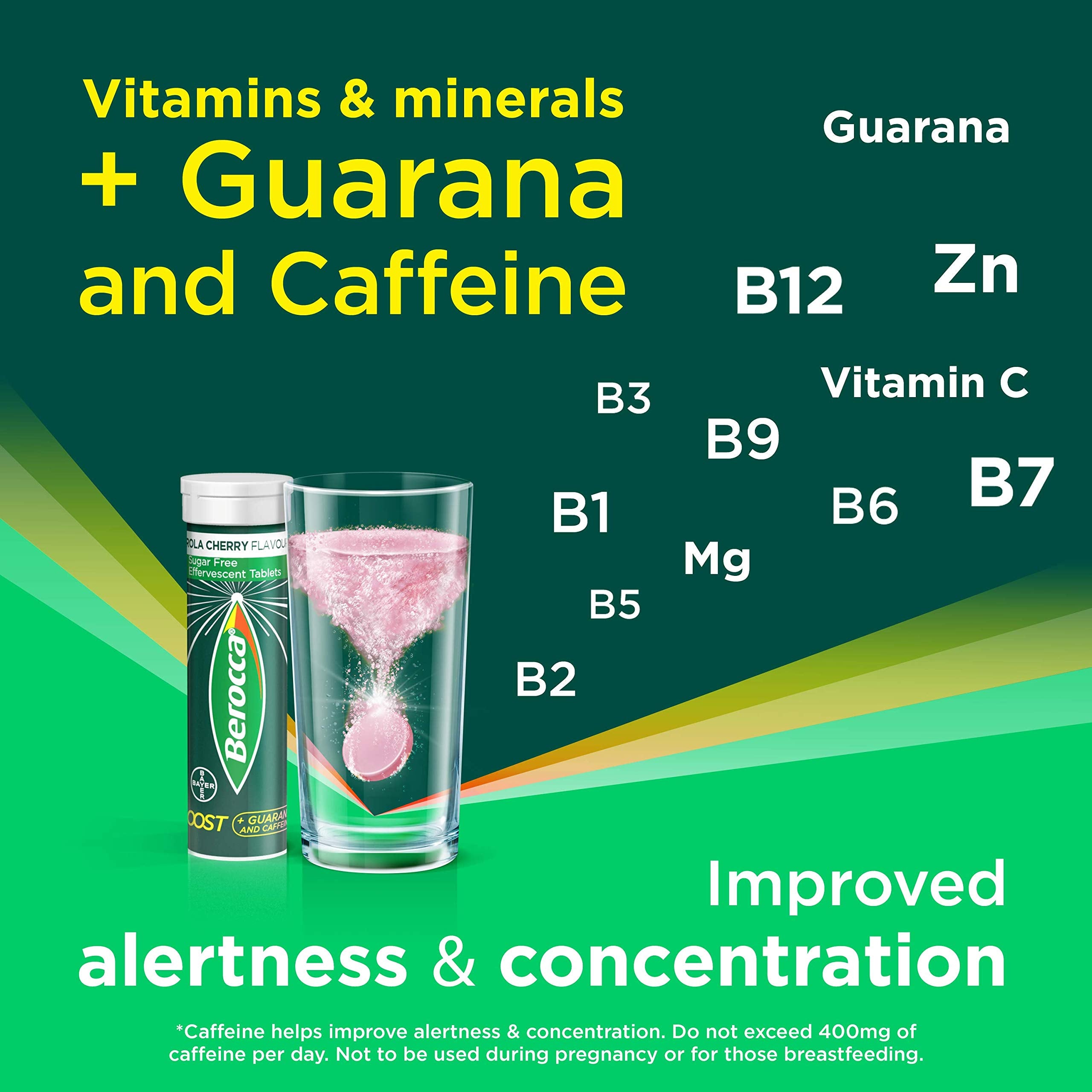Berocca Boost Effervescent Multivitamin Tablets - 10 Count | Energy & Immune Support | Perfect for Workout Recovery & Daily Wellness