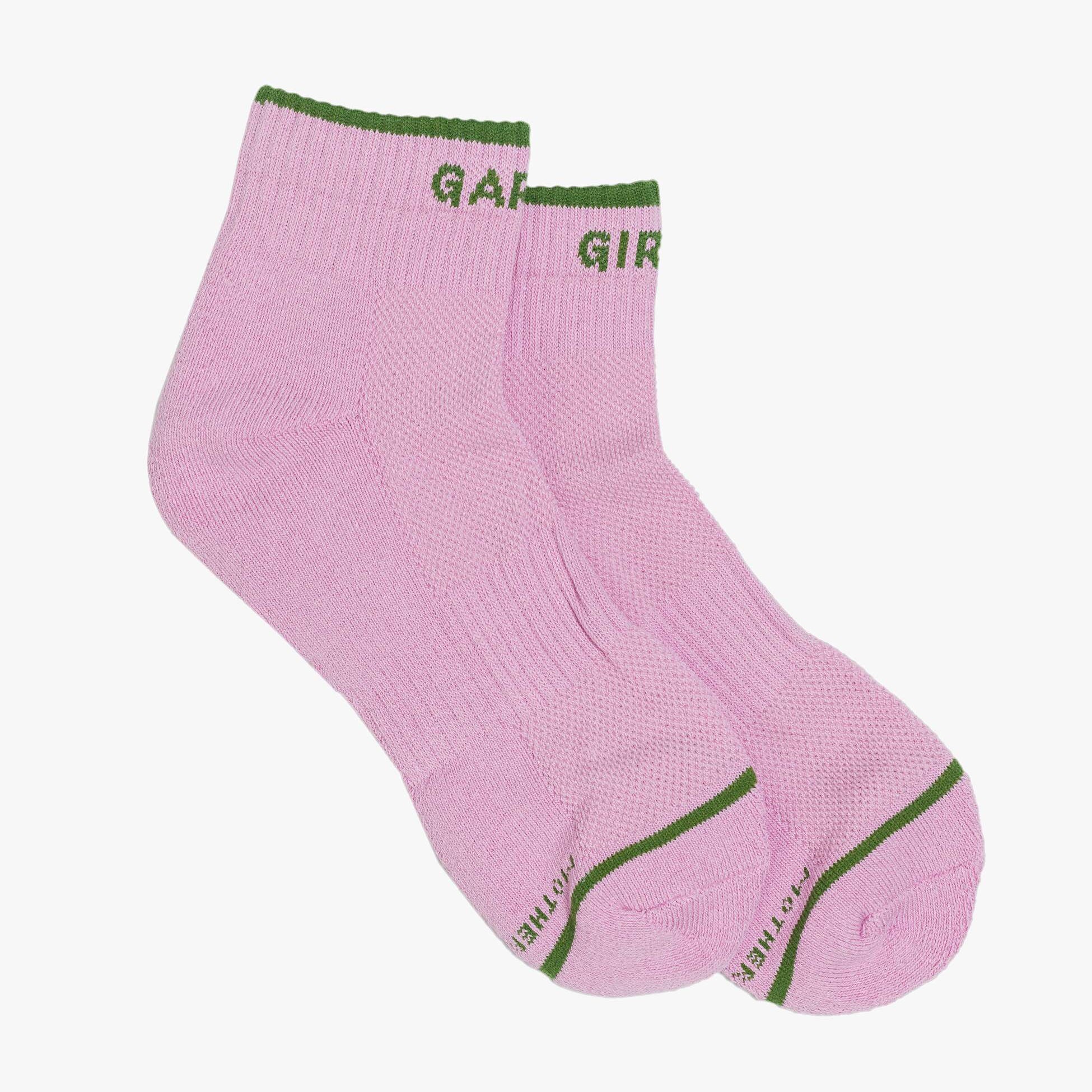 Baby Steps Ankle Socks for Girls - Soft Cotton Non-Slip Socks with Cute Pink Garden Design - Perfect for Toddlers, Infants & Newborns - Ideal for Playtime, Daycare & First Steps