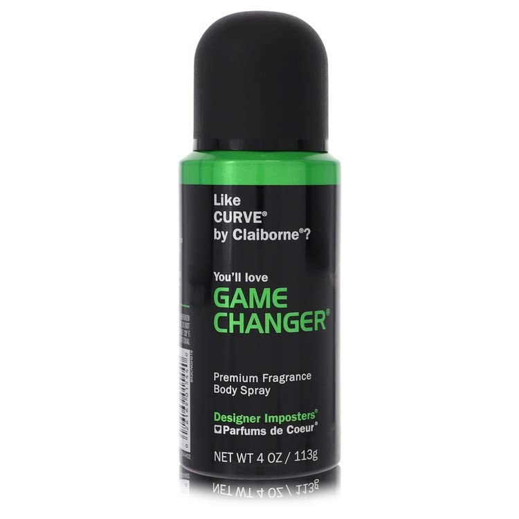 Designer Imposters Game Changer Cologne Body Spray for Men - 4 oz Fresh Scent for Dating, Work & Everyday Confidence - Long-Lasting Fragrance to Boost Happy Mood