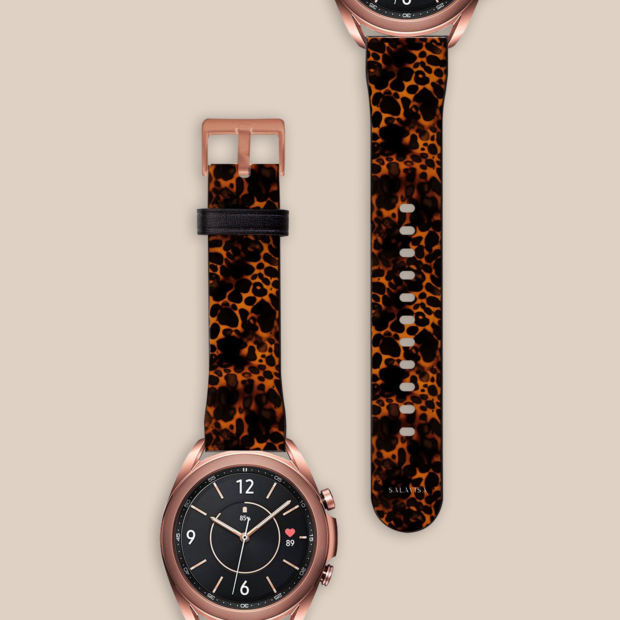 Leopard Print Fabric Galaxy Watch Band - Stylish & Comfortable Strap for Samsung Galaxy Watch - Perfect for Workouts, Casual Wear & Fashion Accessories
