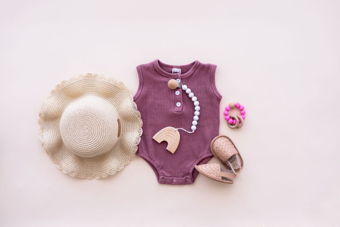 Babe Basics Straw Sun Hat for Baby Girls & Boys - UPF 50+ UV Protection, Wide Brim, Adjustable Chin Strap - Perfect for Beach, Pool, Outdoor Play & Summer Vacations
