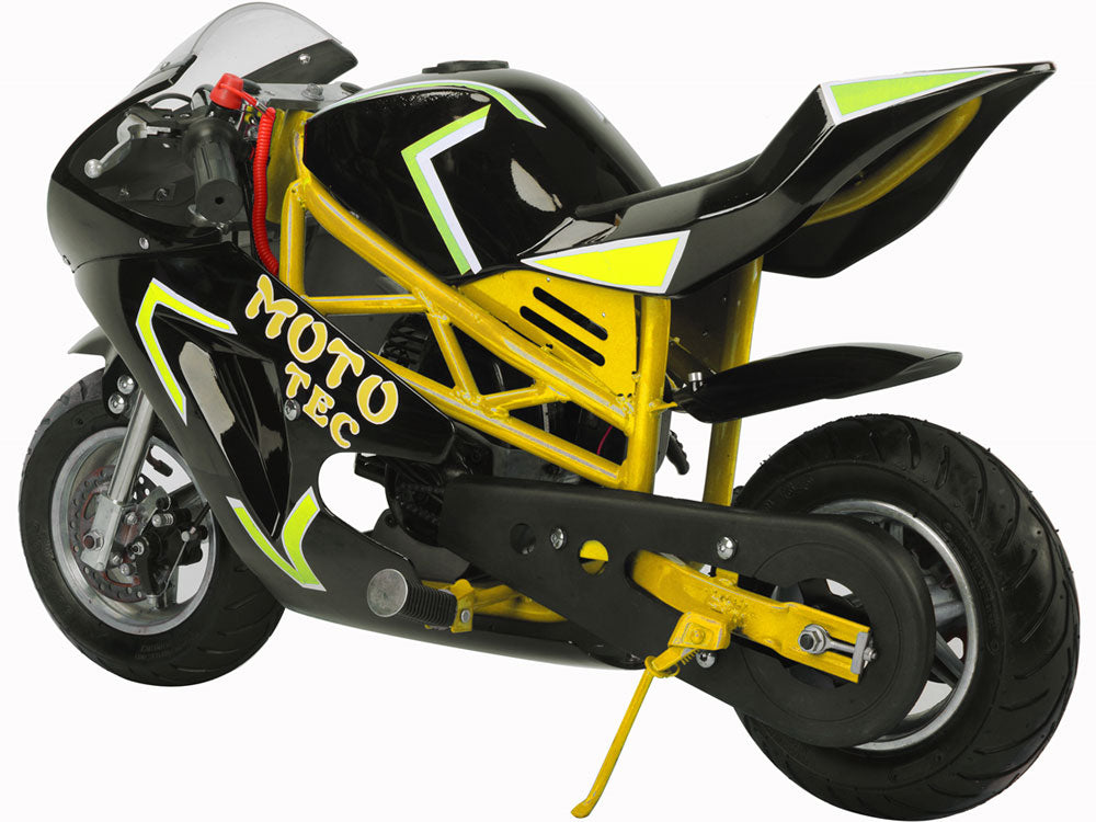 49cc 2 Stroke Premium Gas Powered Pocket Bike - High Performance Mini Motorcycle for Adults & Teens - Perfect for Backyard Racing, Off-Road Trails & Commuting