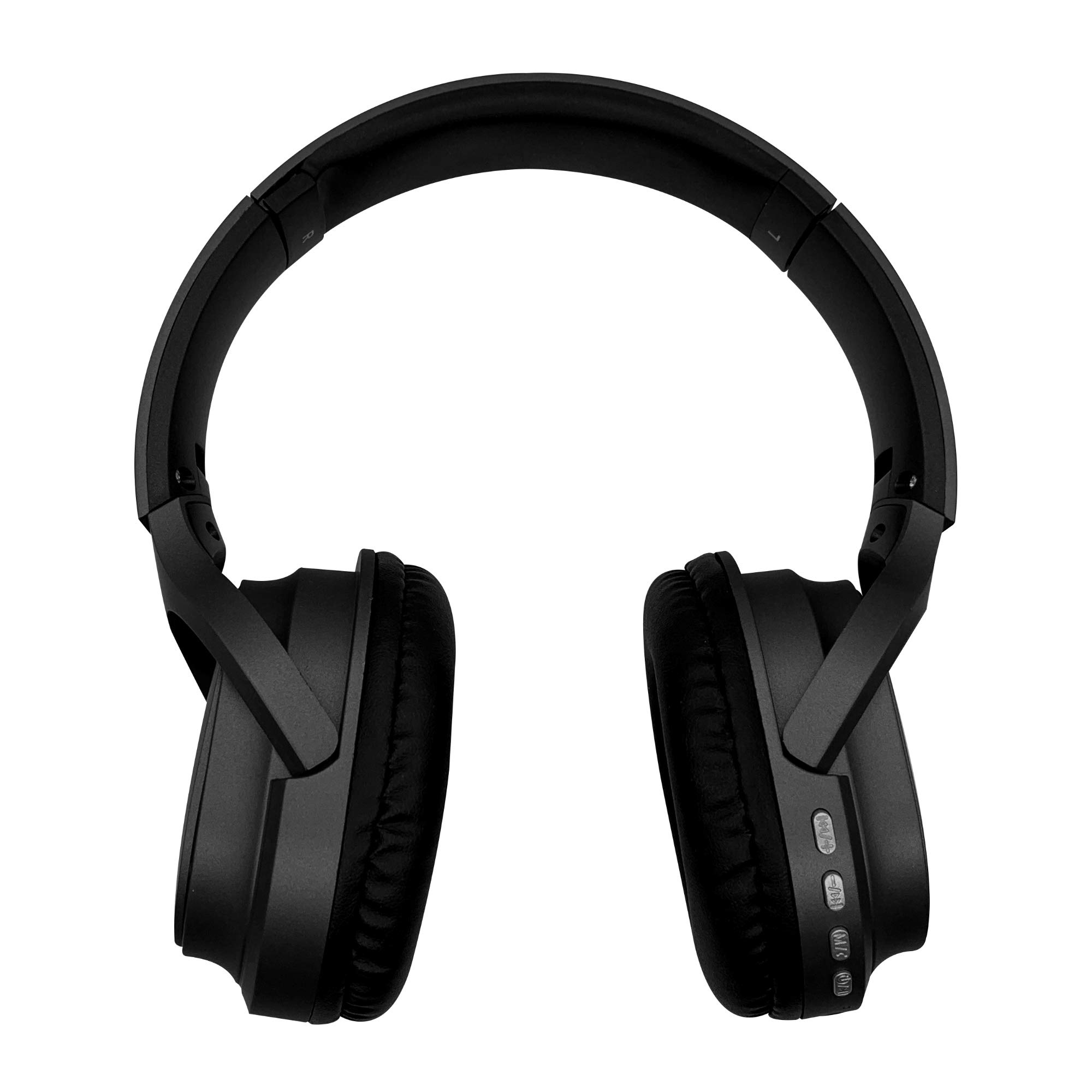 SOUNDBOUND Wireless Over-Ear Headphones with Microphone - Bluetooth 5.0, 40H Playtime, Noise Cancelling, Comfort Memory Foam Ear Cushions (Black) - Perfect for Workouts, Commuting & Office Use