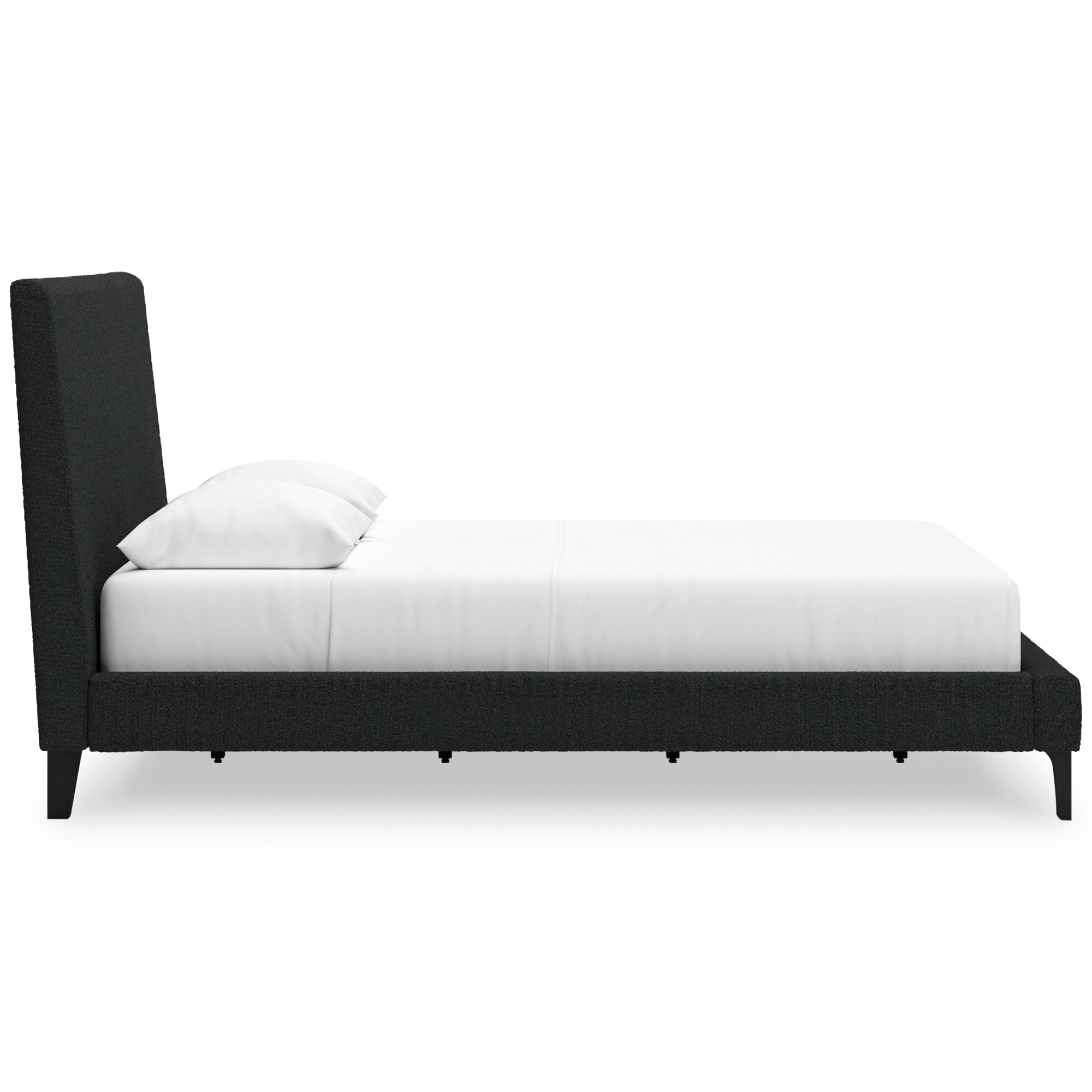 Cadmori Upholstered Queen Size Bed Frame with Button Tufted Headboard - Modern Platform Bed for Bedroom, Guest Room & Master Suite