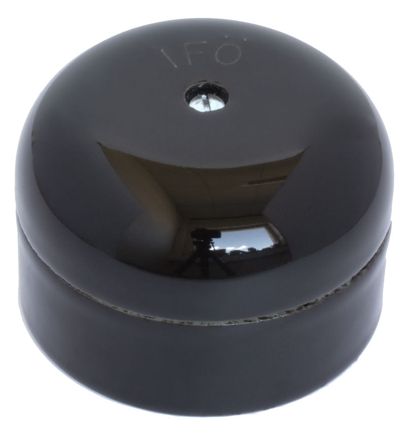 Kulodosa 55mm Round Black Porcelain Plate - Perfect for Dining, Serving, and Home Decor