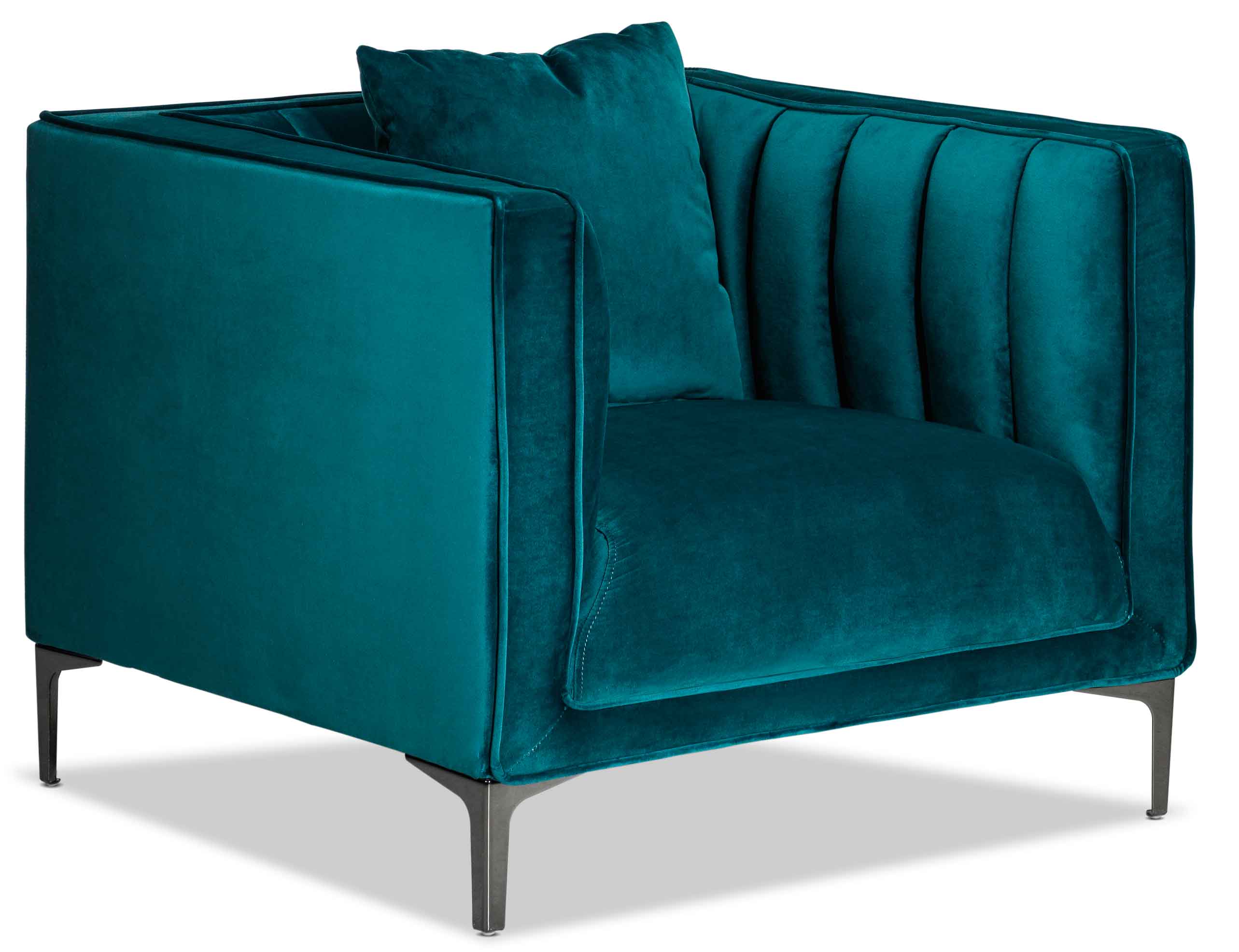 Celina Chair - Modern Green Accent Chair for Living Room, Bedroom & Office - Comfortable Upholstered Lounge Chair with Sturdy Frame