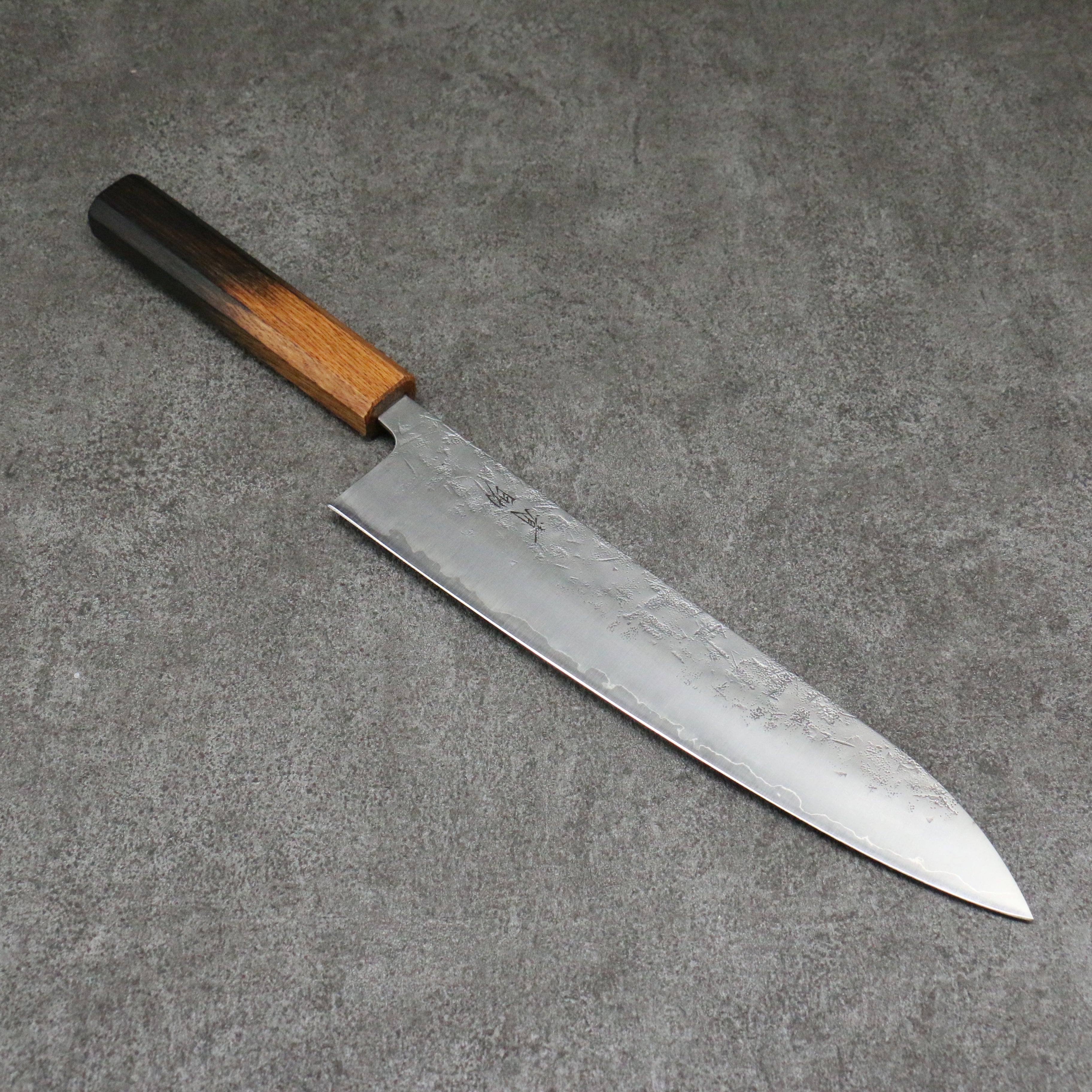 Premium Seisuke SLD Washiji Gyuto 240mm Japanese Chef Knife with Burnt Oak Handle – Ideal for Sushi, Meat Cutting & Professional Kitchen Use