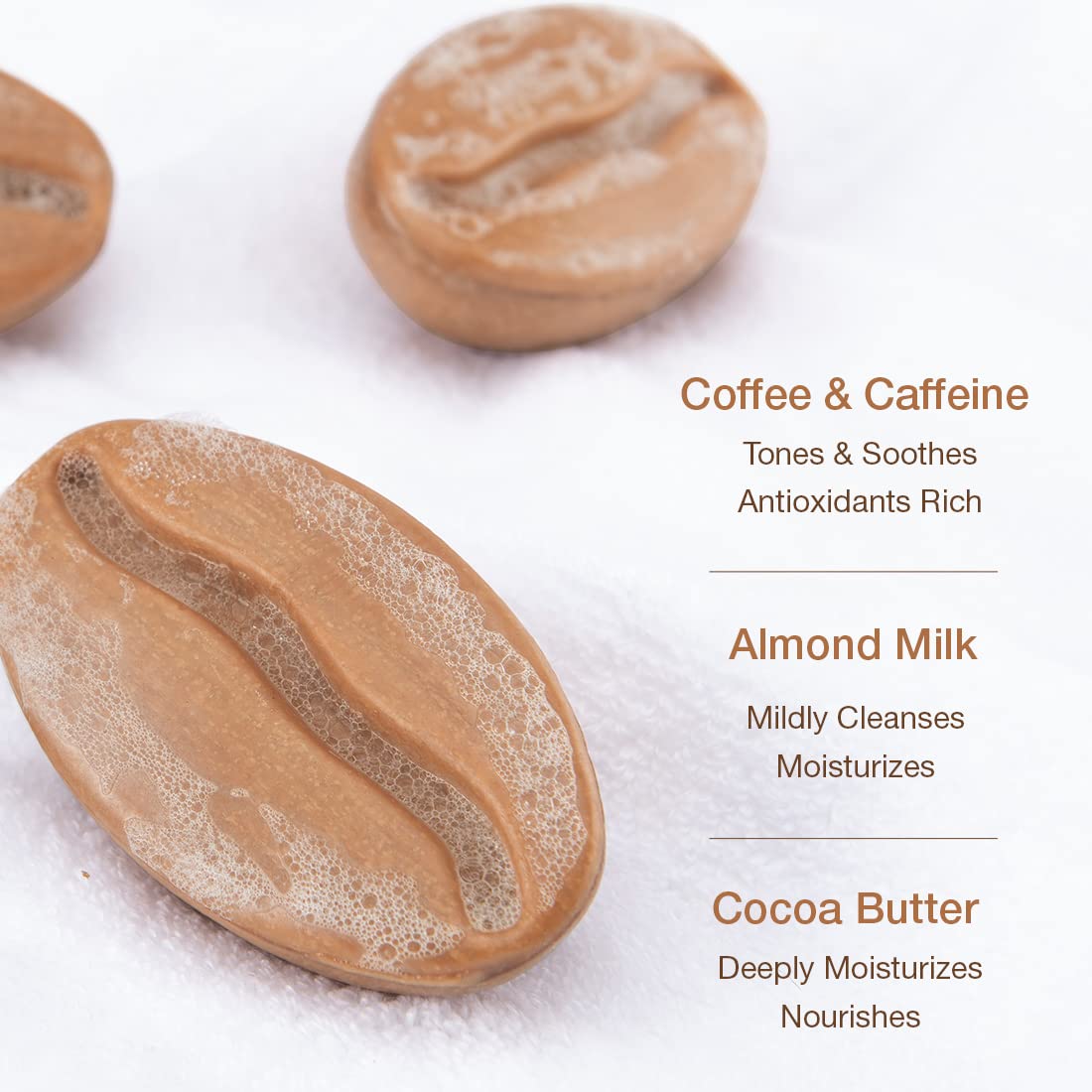 **mCaffeine Moisturizing Coffee Bath Soap for Tan Removal – Enriched with Coffee, Cocoa Butter & Almond Milk | Nourishing & Softening Cream Bathing Soap | 100% Vegan, Rich Creamy Coffee Scent | Perfect for Exfoliation, Skin Brightening & Relaxing Bath Time**