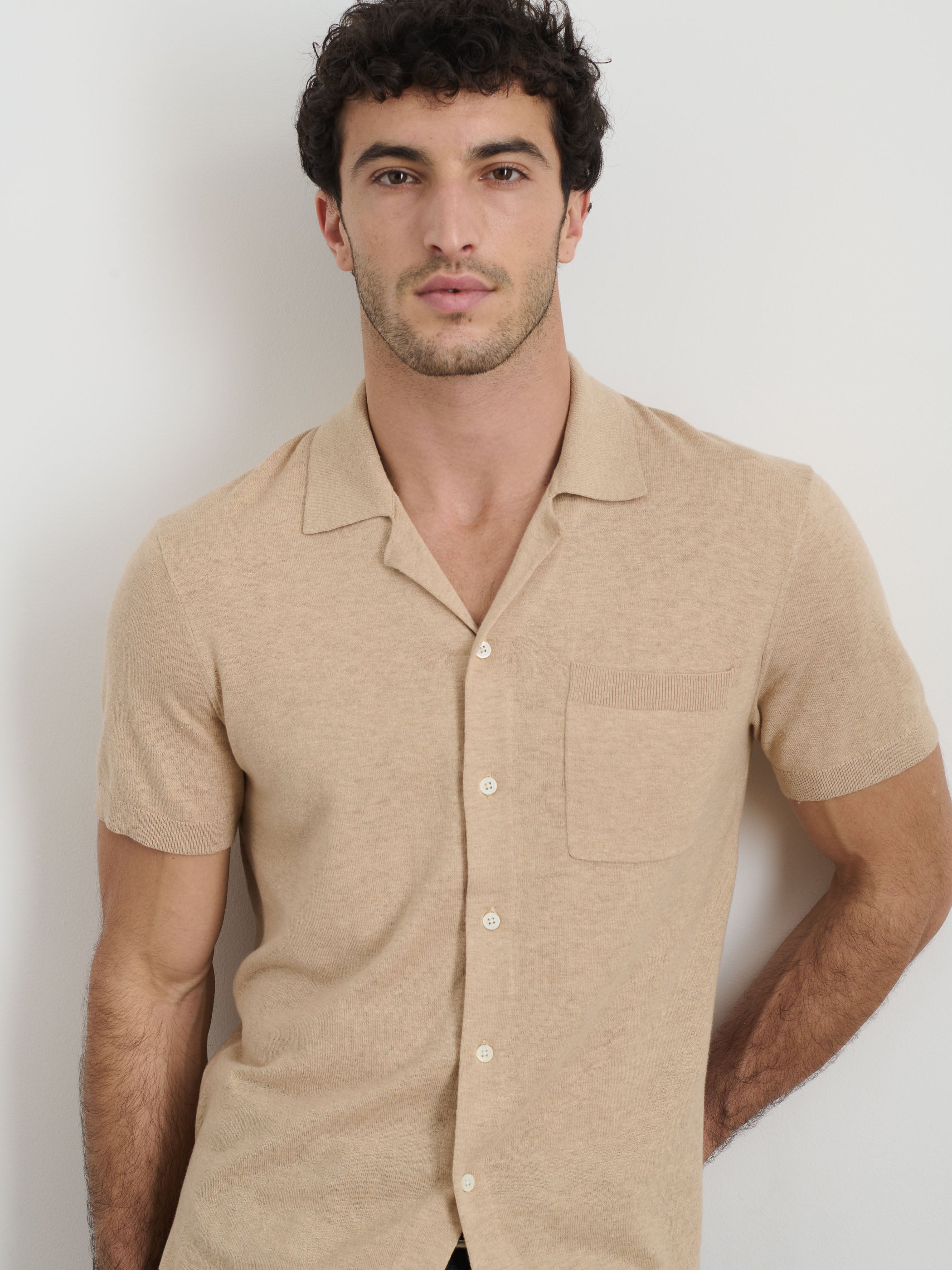 Premium Aldrich Knit Shirt - 100% Natural Hemp Cotton Blend - Breathable & Eco-Friendly Men's Casual Tee - Perfect for Outdoor Activities & Sustainable Fashion