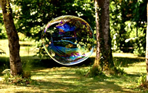 Giant 20x30 Inch Laminated Soap Bubble Poster - Vibrant Colors & HD Imagery for Home Decor, Kids Room, or Classroom - Fits Standard Frames