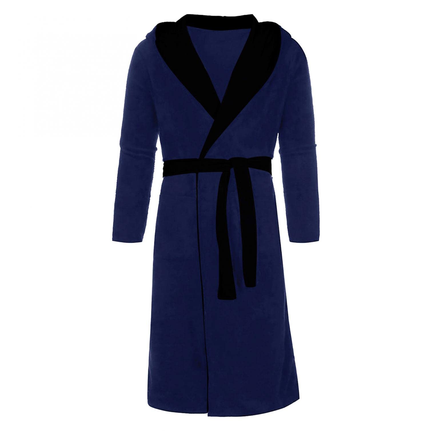 Luxury Big & Tall Men's Turkish Cotton Waffle Robe - Lightweight Fleece Plush Hooded Bathrobe for Spa, Hotel & Home Relaxation - Cozy Lounge Wear for After Shower, Poolside & Self-Care Moments