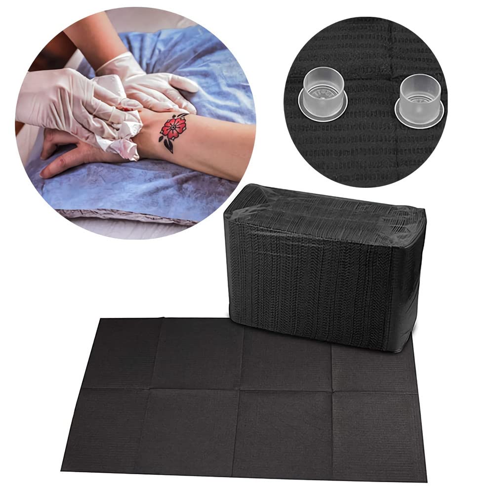 **JWCBDY 50Pcs Disposable Dental Bibs - 3-Ply Waterproof Patient Lap Cloths 13