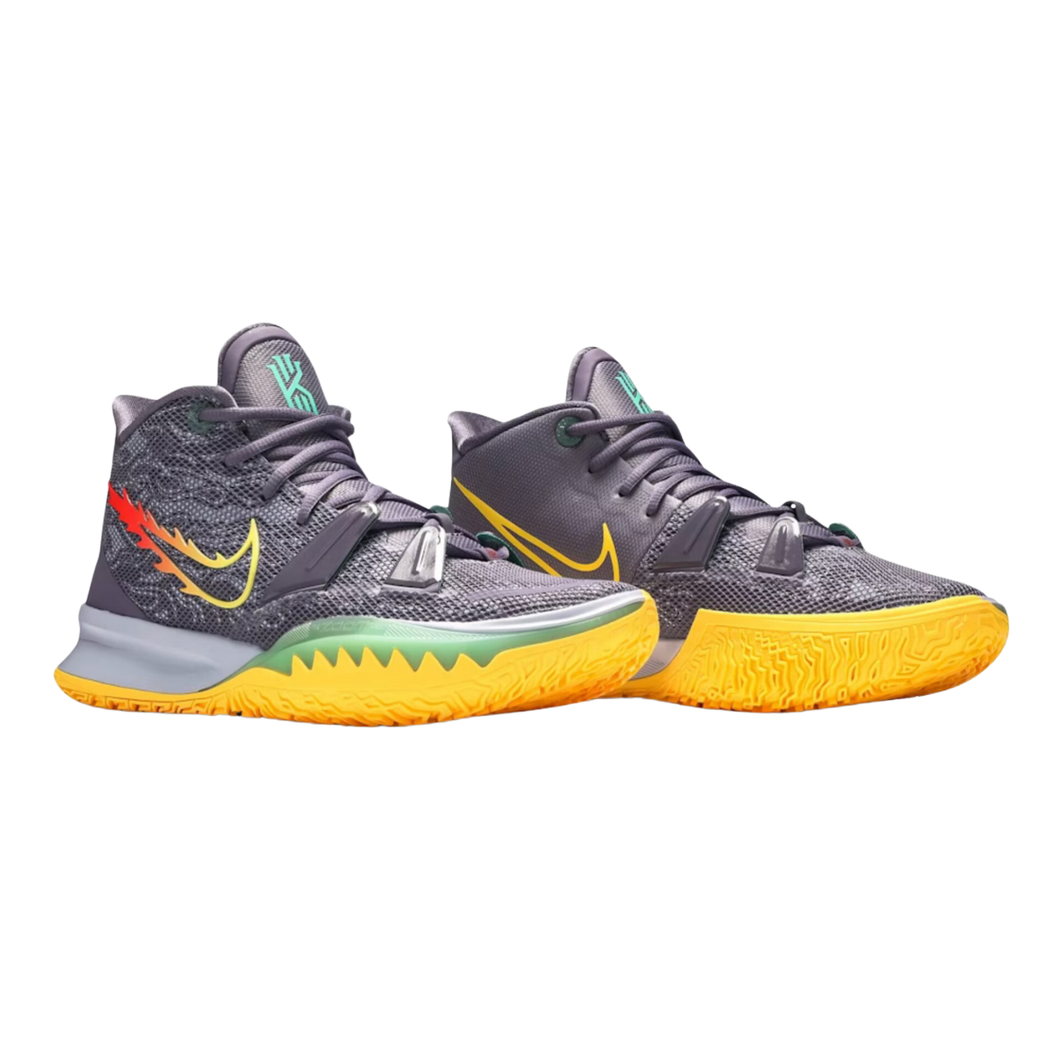 Nike Kyrie 7 Basketball Shoes - Daybreak Siren Red/Ghost Citron Pulse - High-Performance Court Sneakers for Men's Basketball & Streetwear Fashion