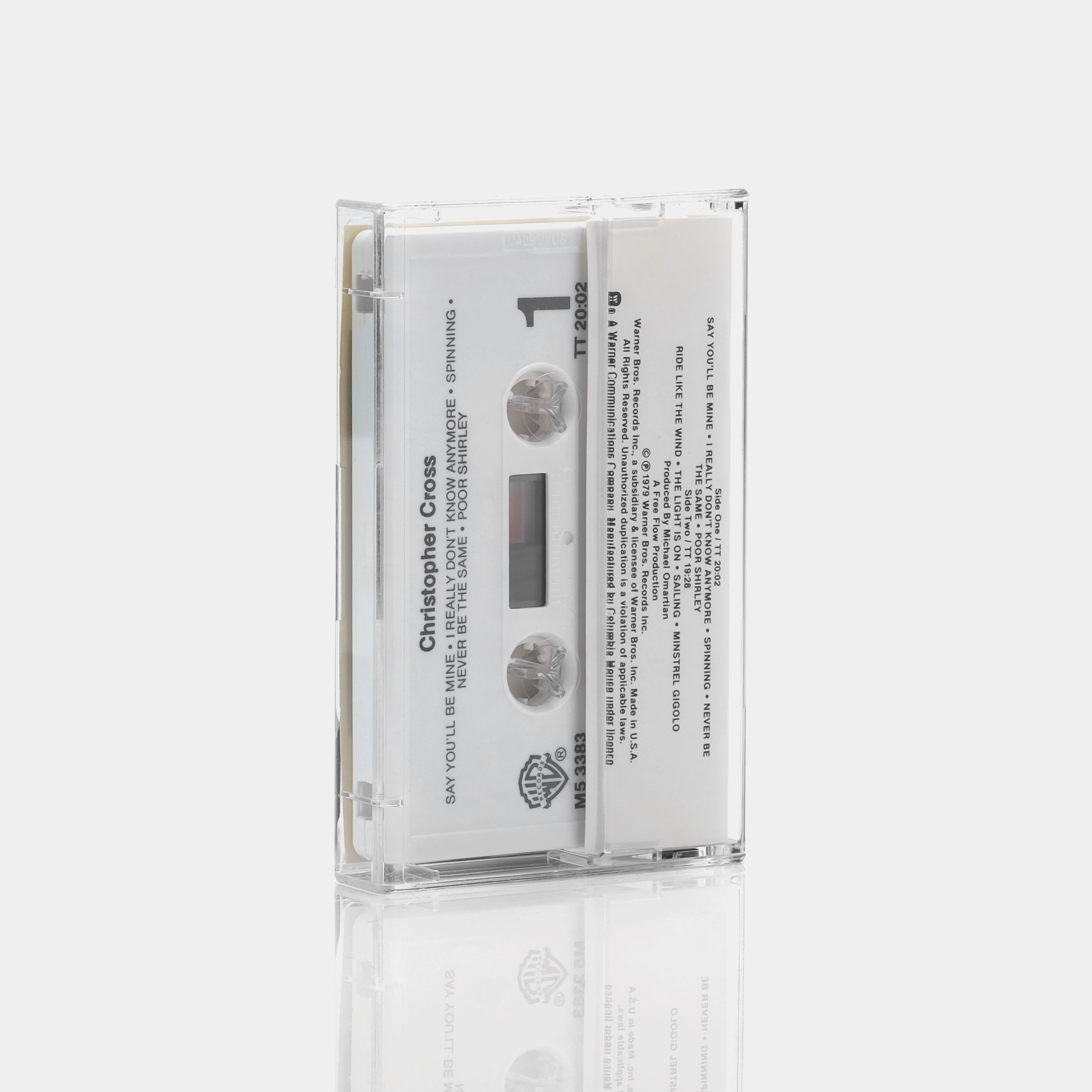 Christopher Cross Self-Titled Cassette Tape - Classic 80s Soft Rock Music for Home, Car & Vintage Audio Collections