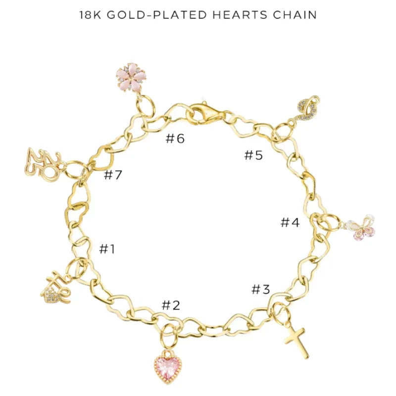 Charm Bracelet with Assorted Charms - Adjustable Silver Plated Bracelet for Women - Perfect Gift for Birthday, Anniversary & Everyday Wear